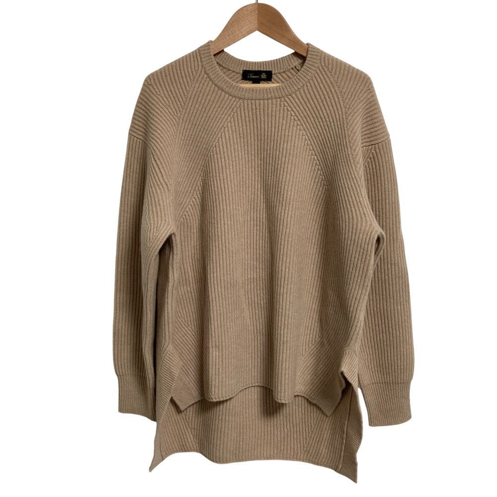 Other Other Drawer 9G Ribbed Crew Neck Wool Knitwear Cotton Tops 6513-105-0922 DUTY FREE for USA Size ONE SIZE - 1 Thumbnail