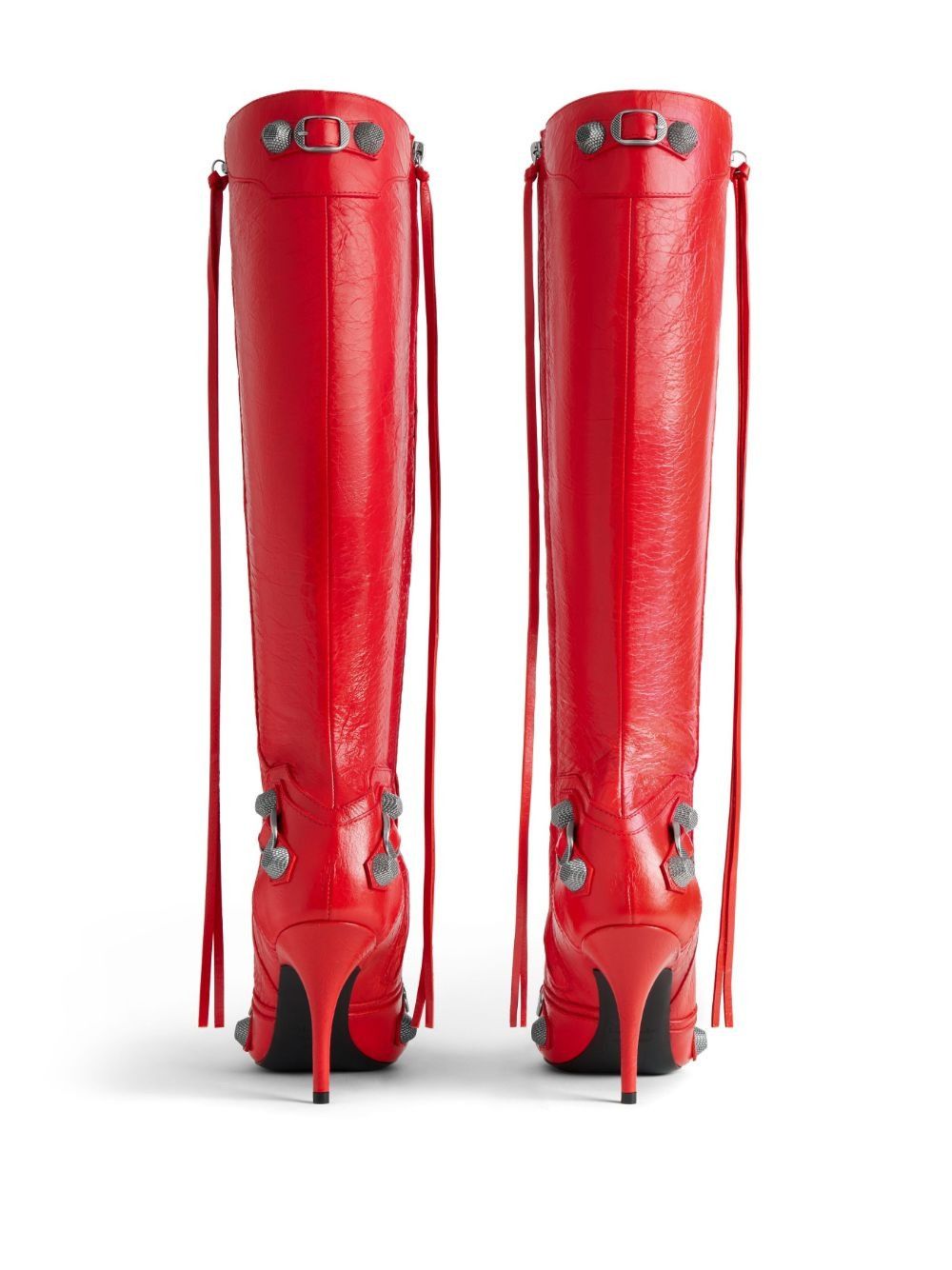 Balenciaga oc11z0825 Cagole 90mm Boots in Red Size US 7 / IT 37 - 3 Thumbnail