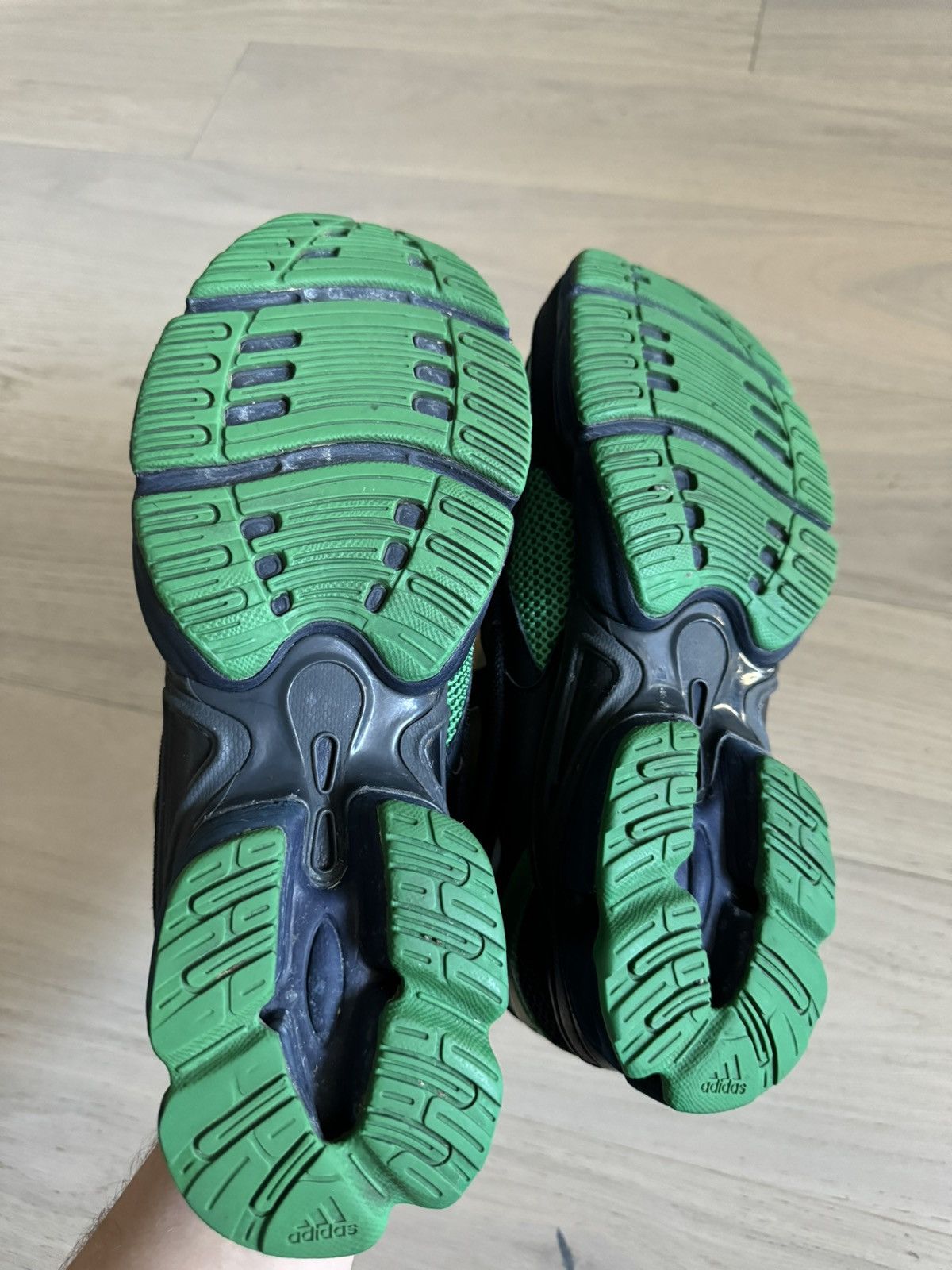 Adidas × Raf Simons Adidas X Raf Simons Green Blue Ozweego 2 Runner Size US 9.5 / EU 42-43 - 9 Thumbnail