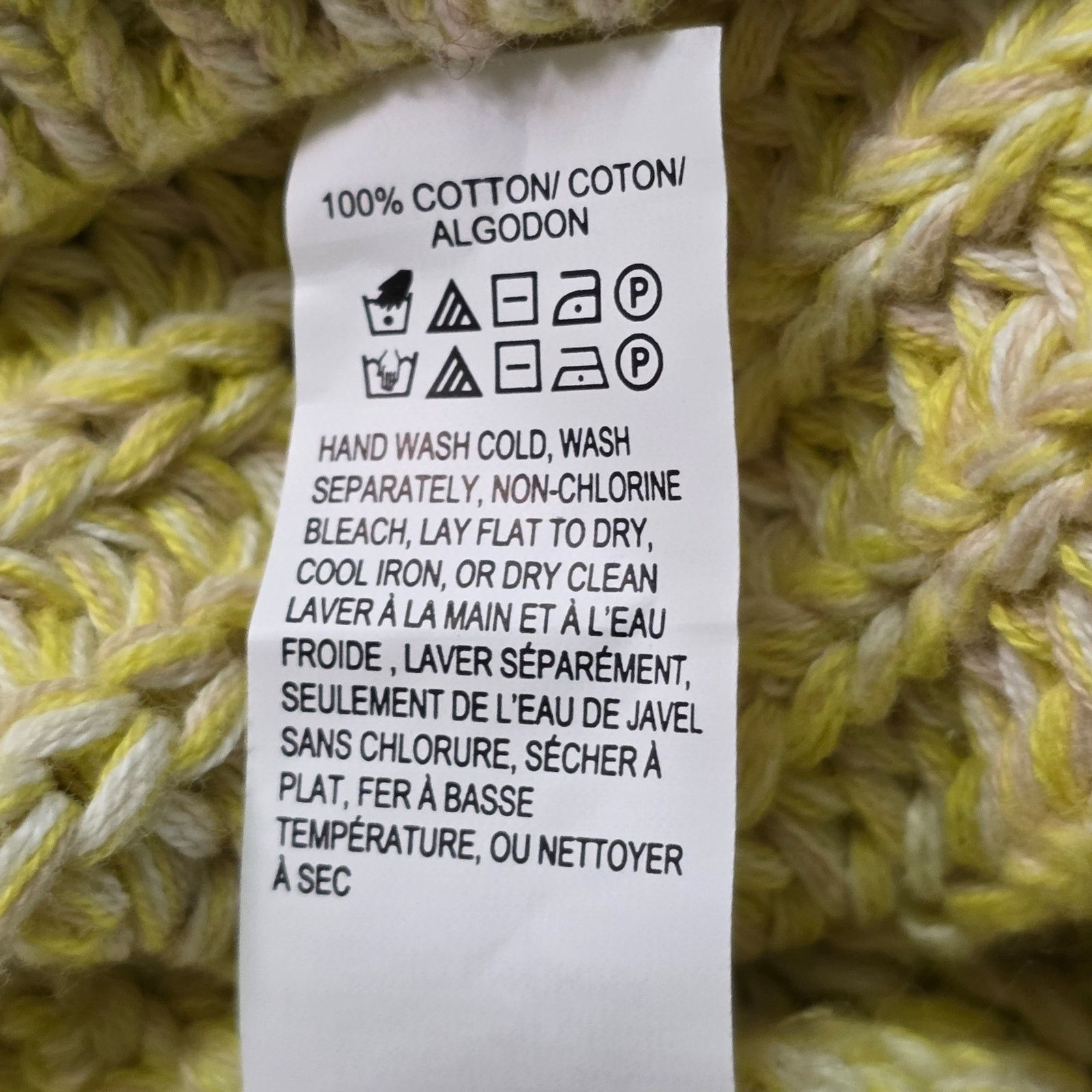 Lucky Brand Lucky Brand Pullover Sweater Women M Lemonade Cotton Knit Size M / US 6-8 / IT 42-44 - 7 Thumbnail