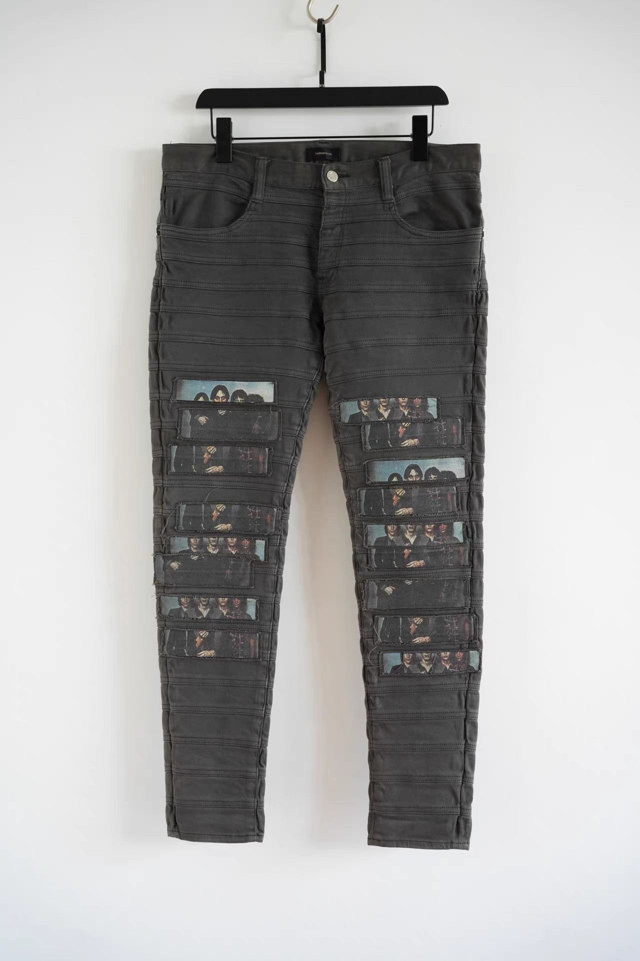 Undercover Black Casual Pants with Portrait Patch Details Size US 32 / EU 48 - 1 Thumbnail