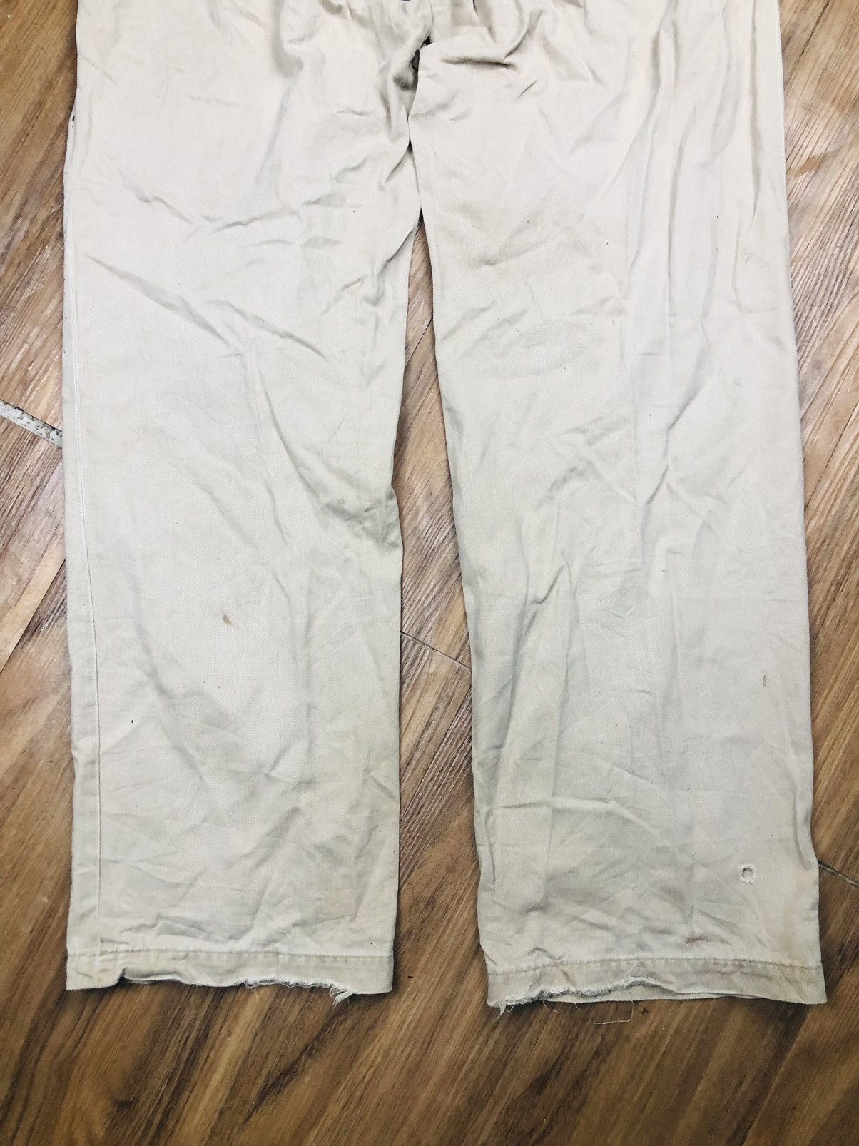 Hanes Unique Hanes Khaki Patchwork Pants Distressed (37) Size US 35 - 15 Thumbnail