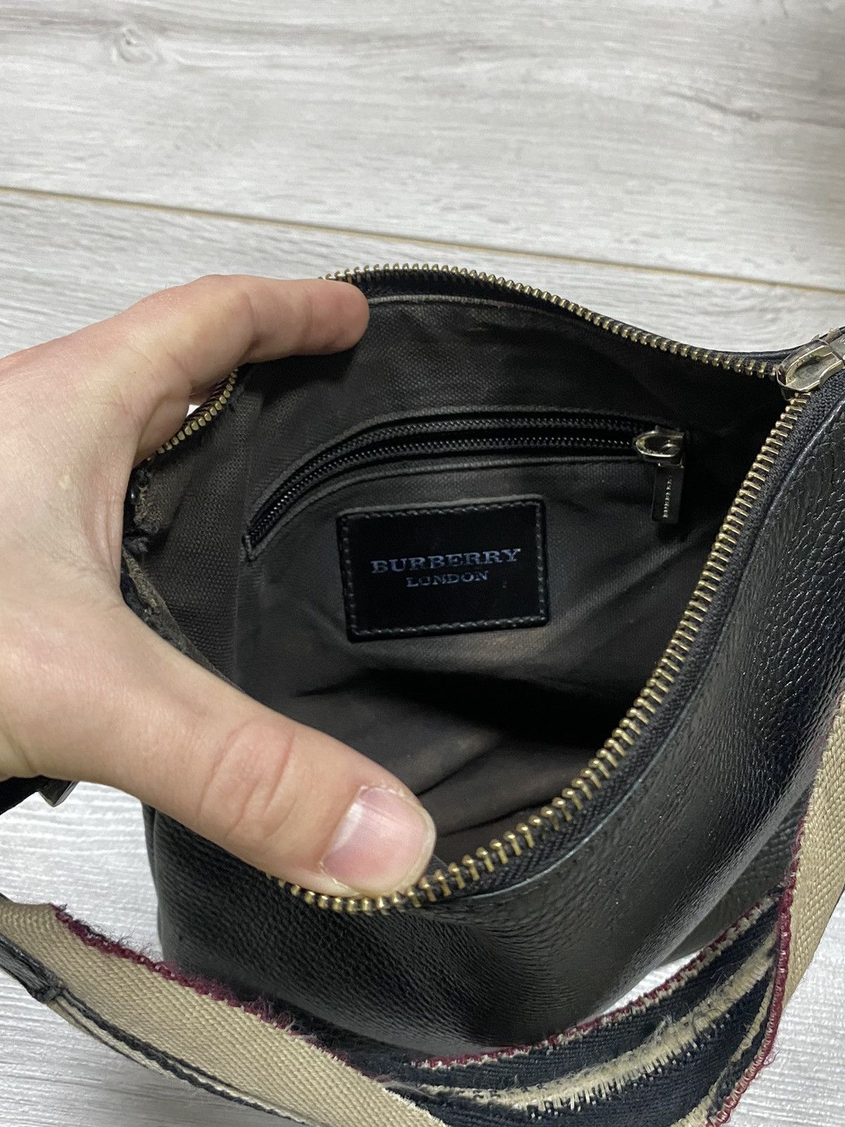 Burberry Burberry vintage leather bag check Size ONE SIZE - 7 Thumbnail