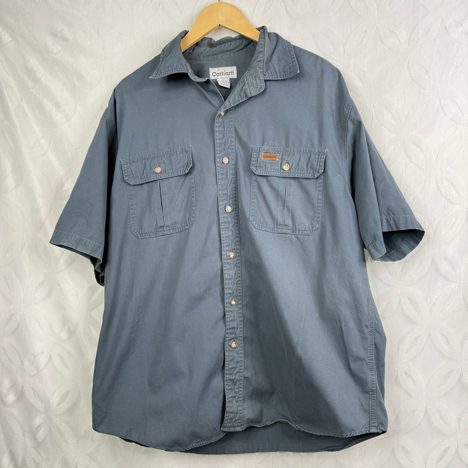 Carhartt Carhartt Shirt Button Down Workwear Pockets Men's Size L Size US L / EU 52-54 / 3 - 2 Thumbnail