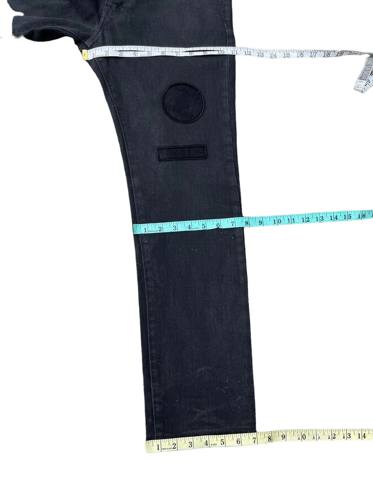Number (N)ine VTG Number Nine John Lennon Fade Black Denim Jeans Size 3 Size US 31 - 4 Thumbnail