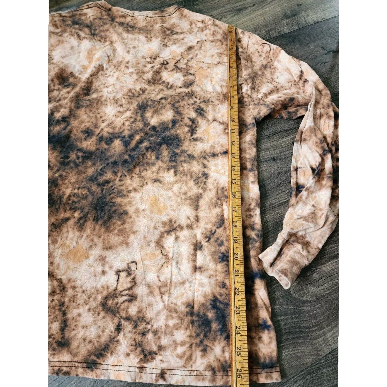 Urban Outfitters Aaliyah Long Sleeve Oversized Tie Dye Shirt Brown L Womens Size L / US 10 / IT 46 - 2 Thumbnail