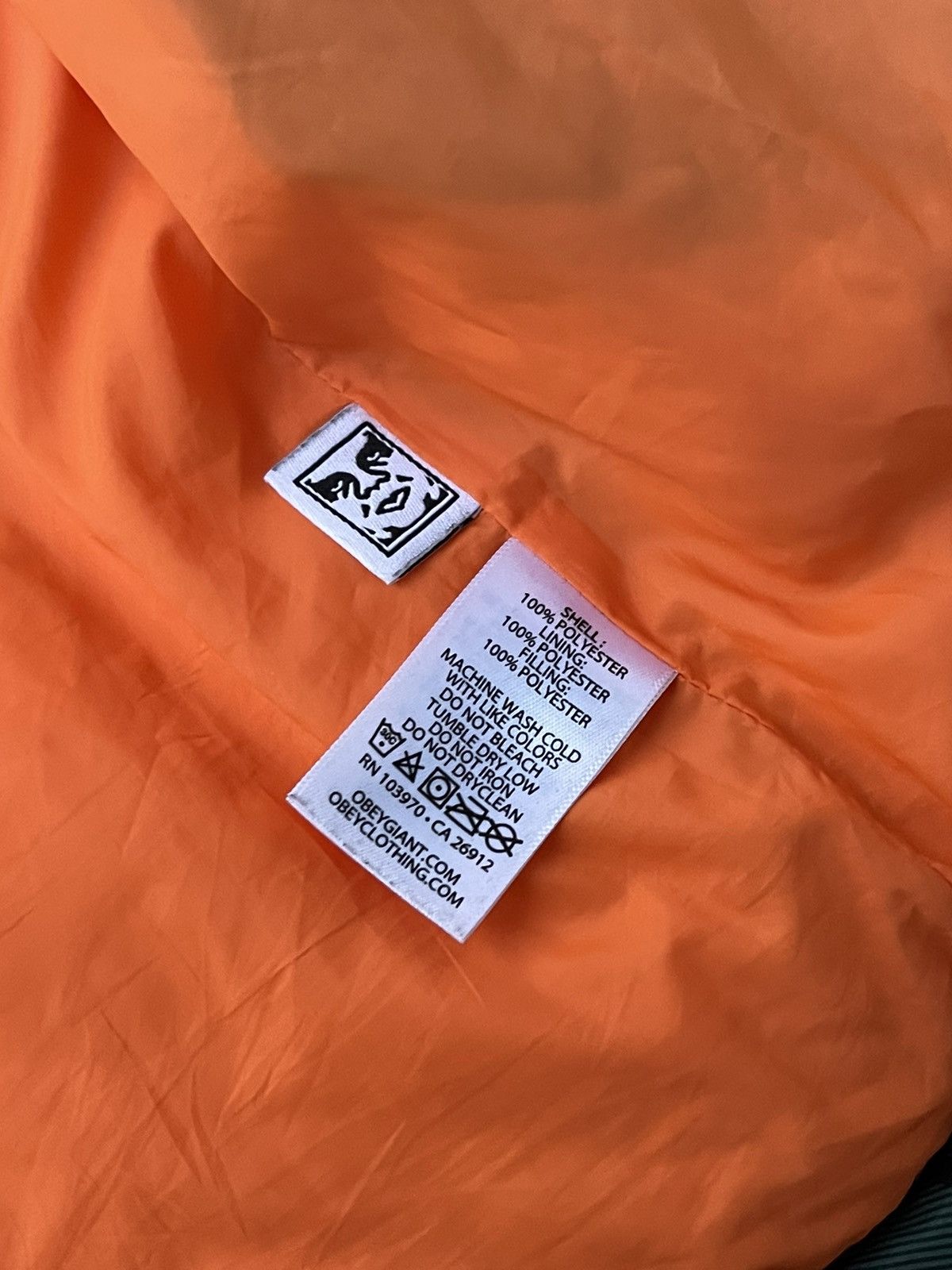 Obey Obey Small Logo Checkered Green Navy Puffer Jacket Size US S / EU 44-46 / 1 - 15 Thumbnail