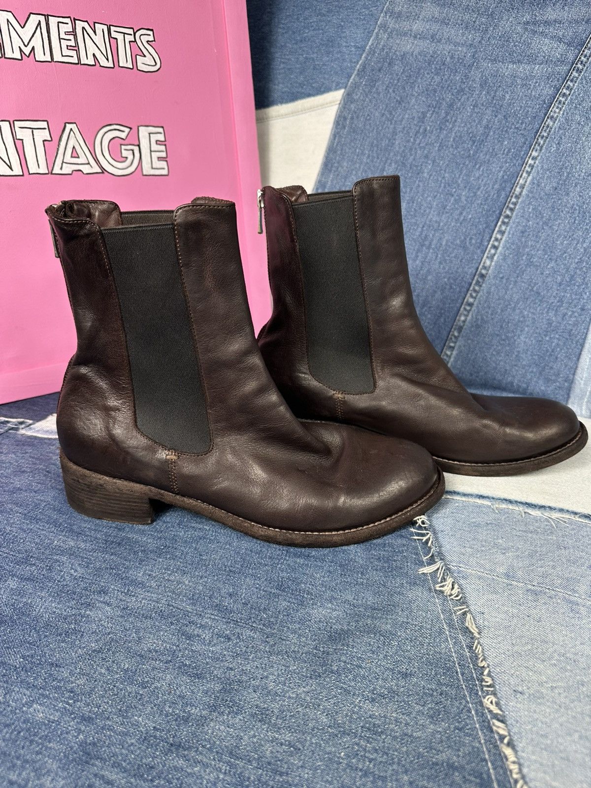 Officine Creative Officine Creative Chelsea Ankle Boots Brown Leather Zip Size US 7 / IT 37 - 6 Thumbnail