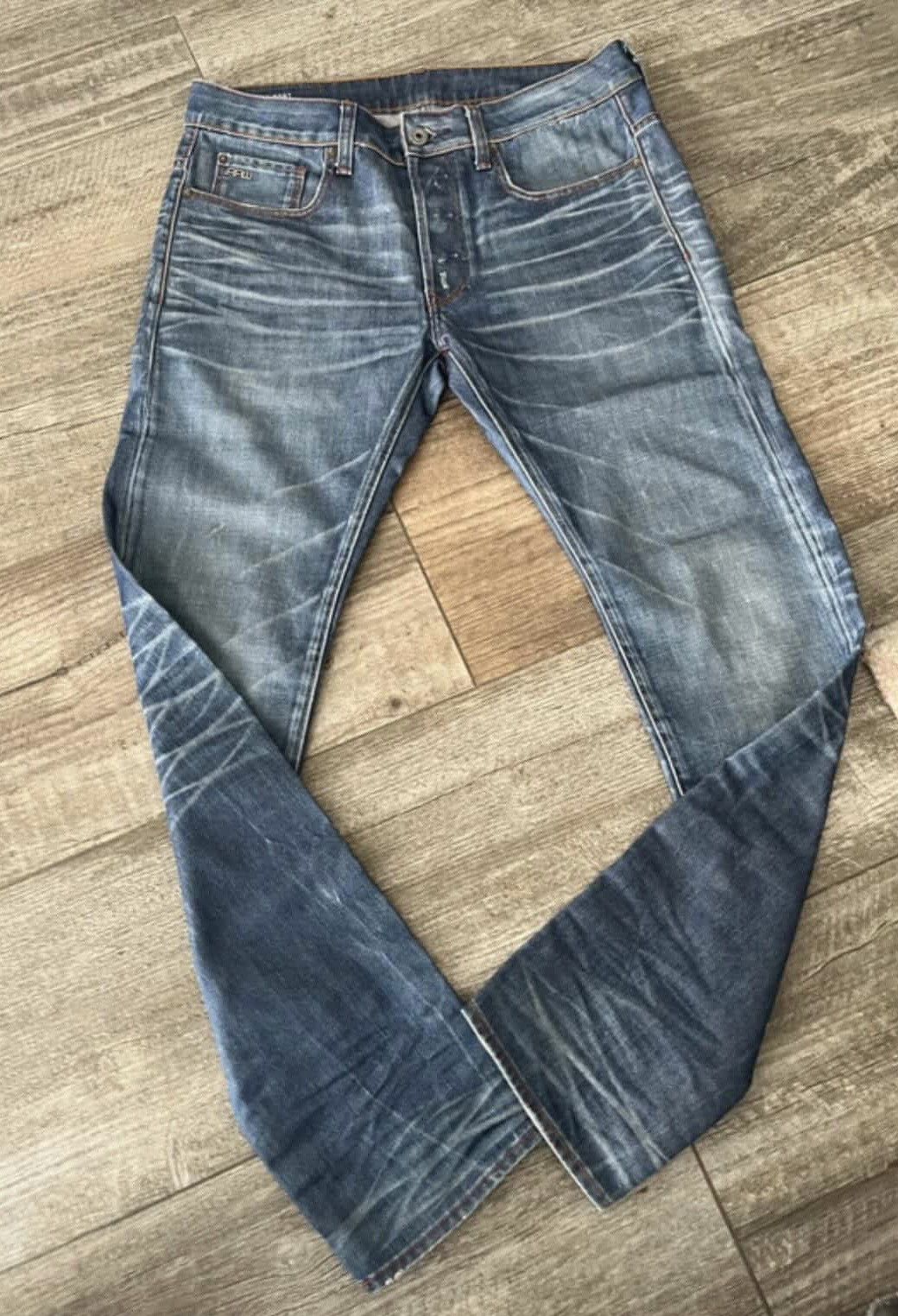 G-Star G Star Raw Distressed Jeans Size US 32 / EU 48 - 1 Thumbnail