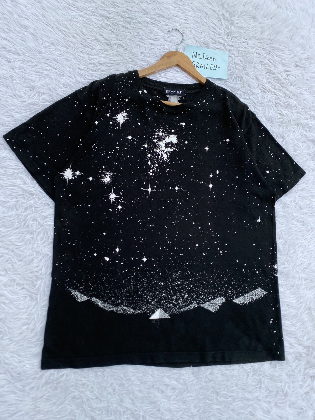 Beams Plus Rare Beams Japanese Brand Painted Art Design Tshirt Size US L / EU 52-54 / 3 - 2 Thumbnail