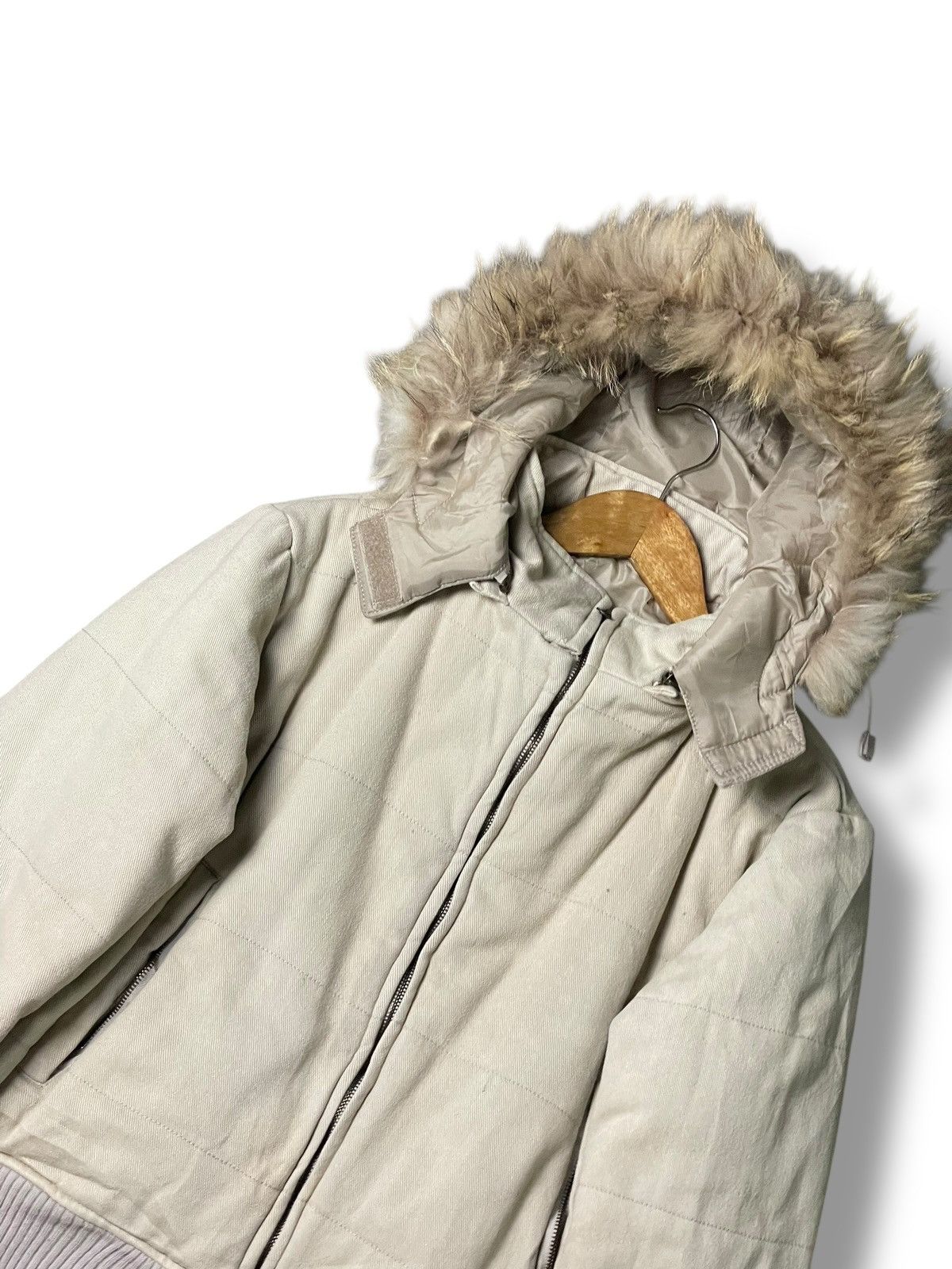 If Six Was Nine Sakiya Create Co. Faux Fur Hooded Crop Jacket (110) Size US XXS / EU 40 - 2 Thumbnail