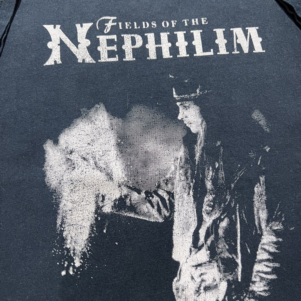 Band Tees Vintage Y2K Fields Of The Nephilim Tee Faded Goth rock Size US L / EU 52-54 / 3 - 3 Thumbnail