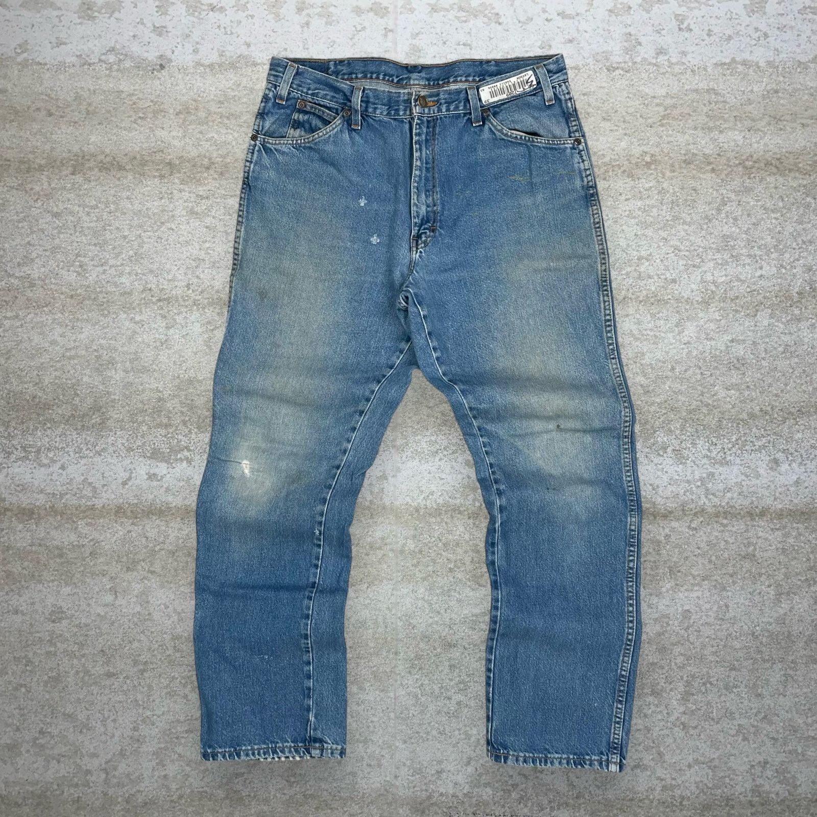 Dickies Vintage 90s Dickies Jeans 36x34 Relaxed Light Wash Work Wear Size US 36 / EU 52 - 2 Thumbnail
