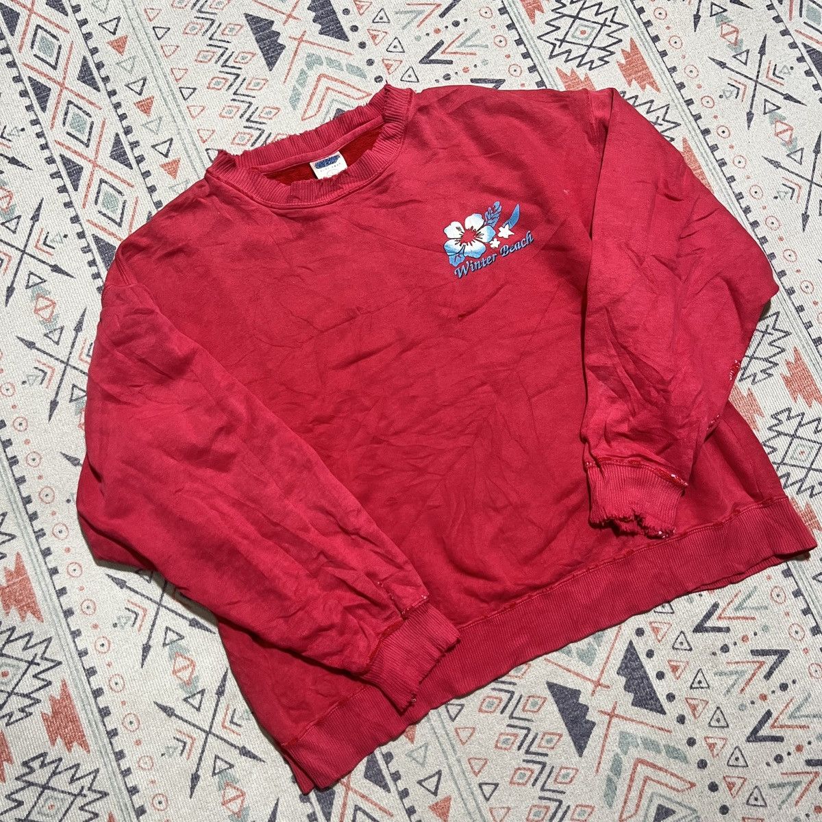 Other Hawaii Inspired Sweatshirt Surf style Thrashed Condition Size US L / EU 52-54 / 3 - 6 Thumbnail