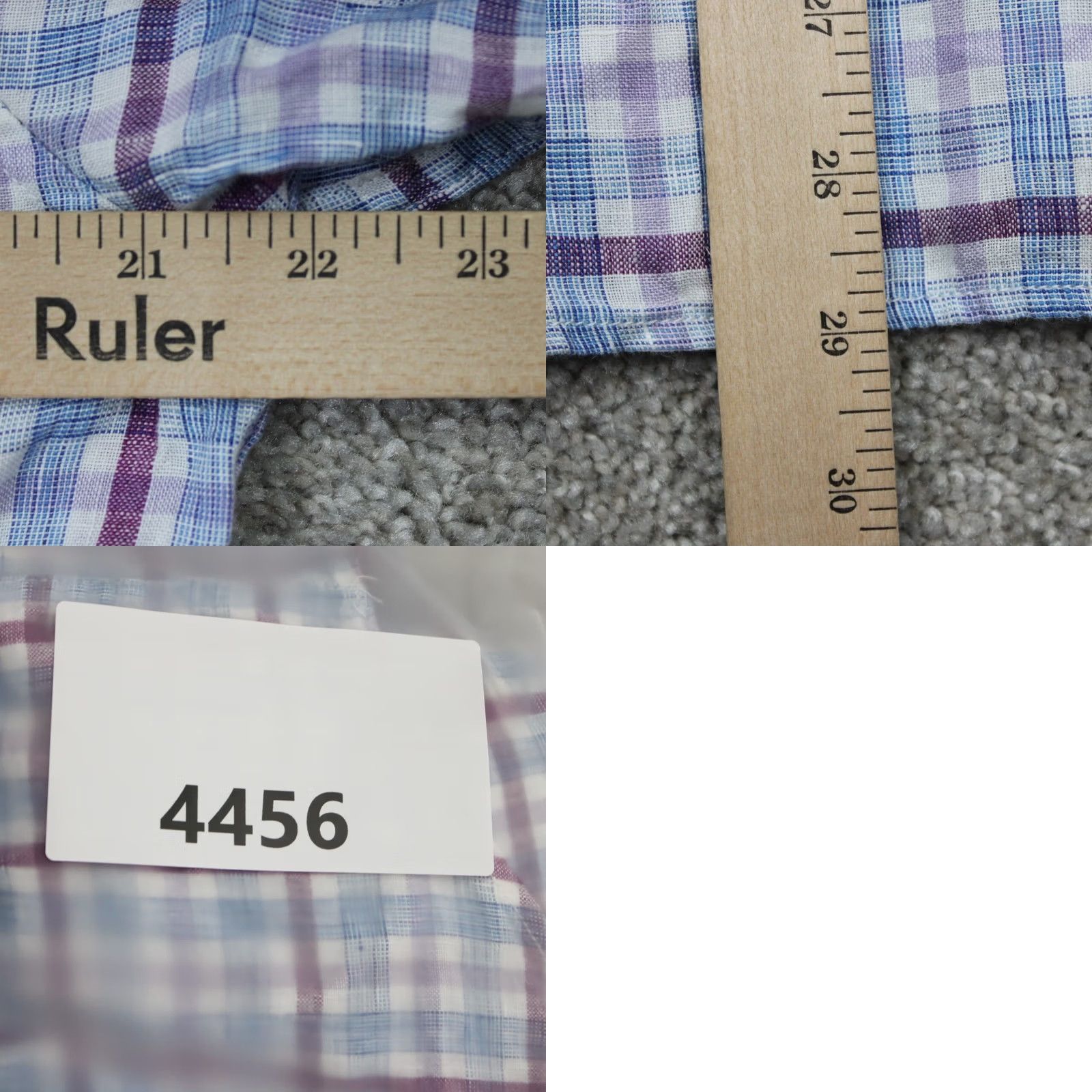 Banana Republic Banana Republic Shirt Mens Medium Red/Blue 100% Linen L/S Button-Up Plaid Casual Preppy Vintage: No, Regular Fit? Size US M / EU 48-50 / 2 - 9 Thumbnail