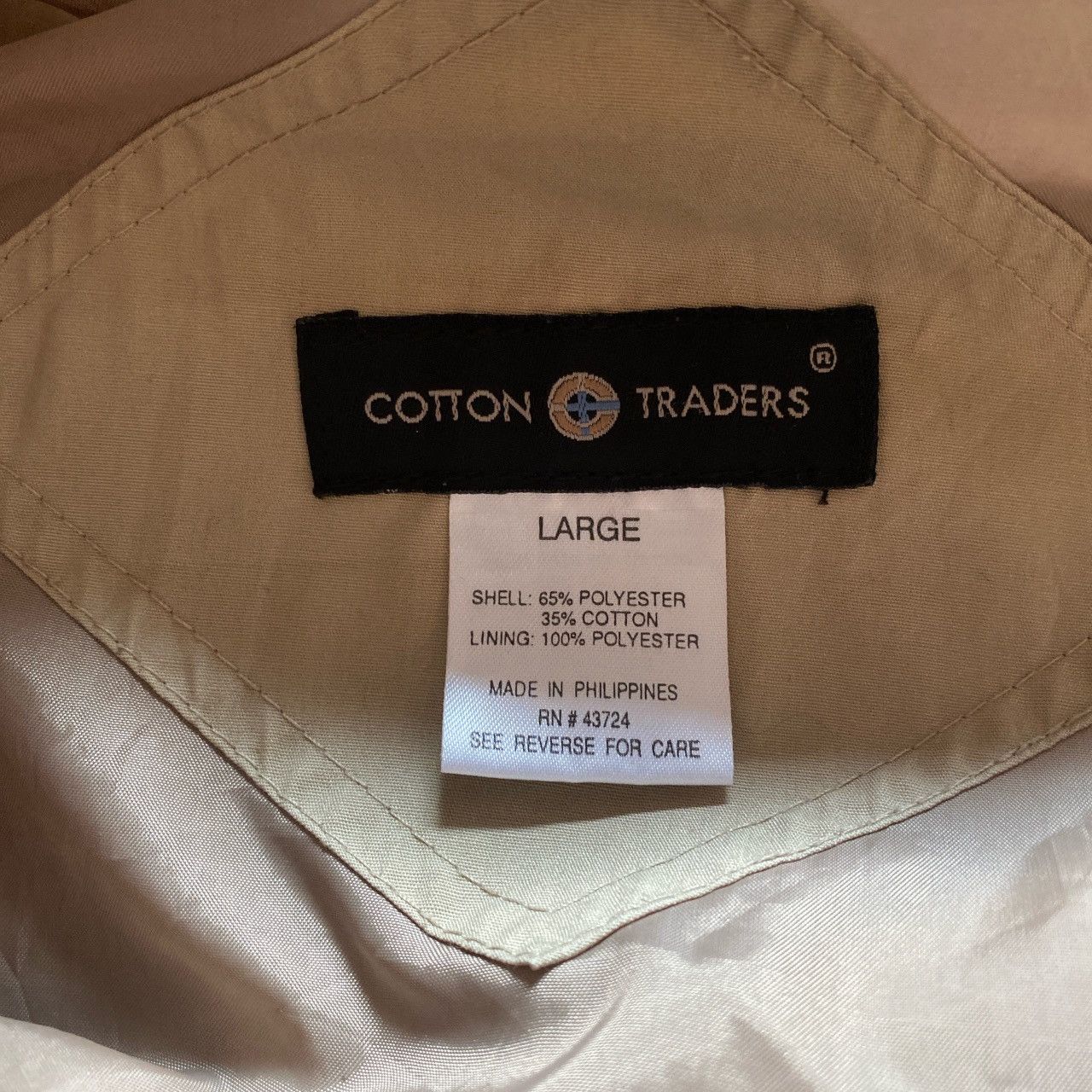 Cotton Traders × Vintage Vintage Tan Bomber Jacket *AMAZING CONDITION* Size US L / EU 52-54 / 3 - 3 Thumbnail