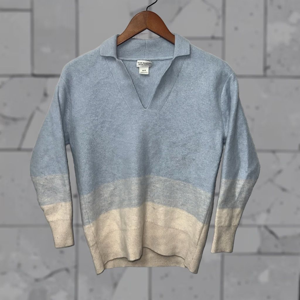 Club Monaco VINTAGE Club Monaco Cashmere Blue Sweater Womens Size XS Size XS / US 0-2 / IT 36-38 - 1 Thumbnail