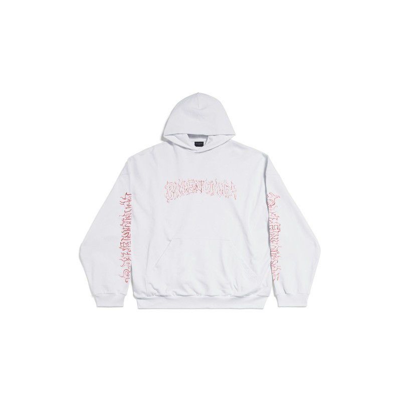 Balenciaga o1tr1nto0725 DIY Metal Outline Hoodie Oversized in White Size US S / EU 44-46 / 1 - 2 Thumbnail