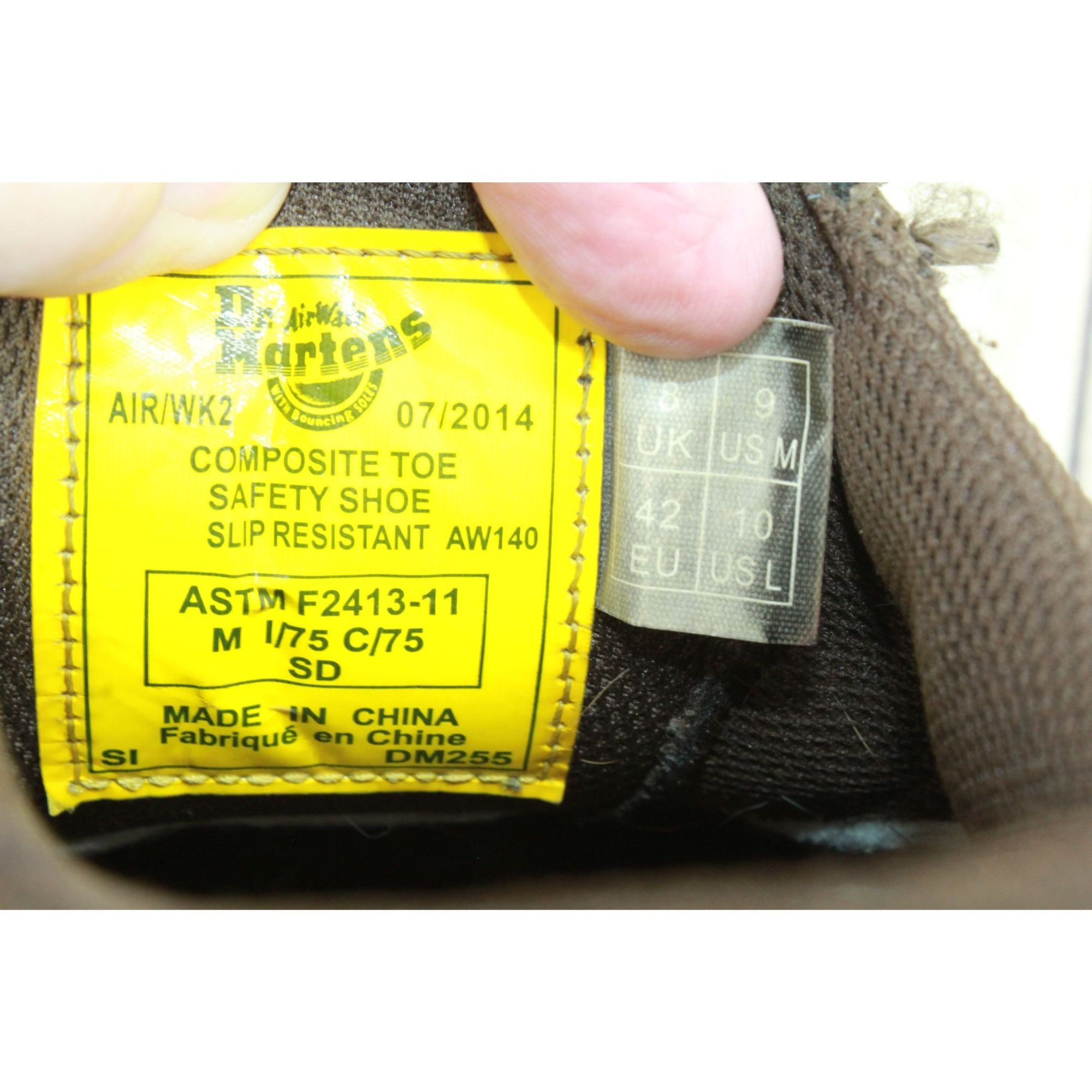 Dr. Martens Dr. Martens Slip Resistant Steel Toe Oxford Safety Shoes Size US 10 / EU 43 - 8 Thumbnail