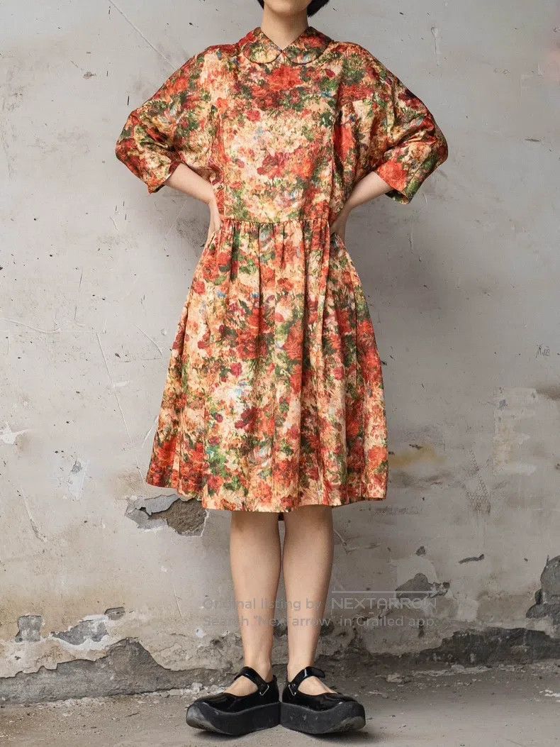 Comme des Garcons Comme Des Garcons Oil Painting Flower Dress Size XS / US 0-2 / IT 36-38 - 2 Thumbnail