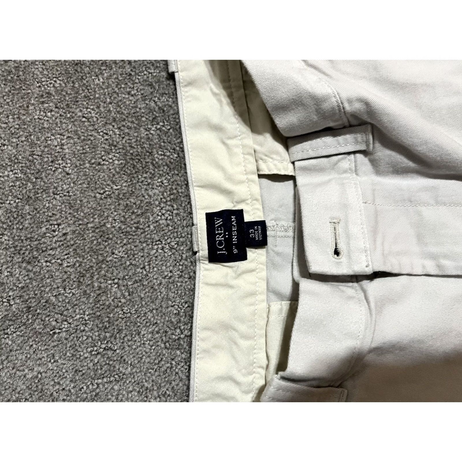 J.Crew J. CREW Shorts 33 Beige Cotton 9" Inseam Preppy Country Club Men's Size US 33 - 3 Thumbnail
