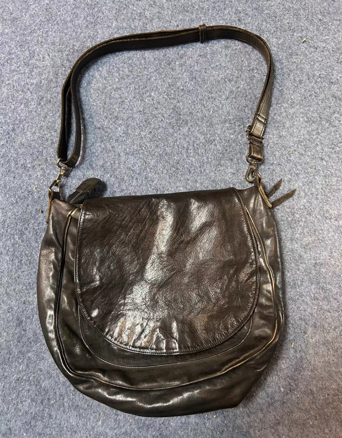 Other japanese archive style slouchy brown leather crossbody bag Size ONE SIZE - 3 Thumbnail