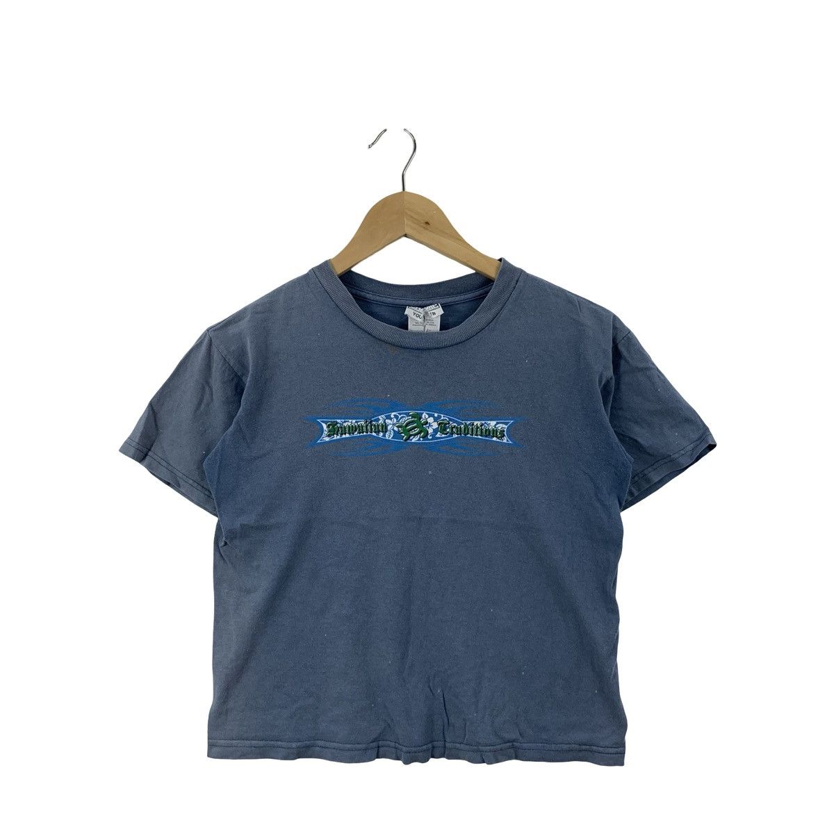 Vintage Vintage Y2K Dragon Graphic T-Shirt Faded Tribal Streetwea Size US M / EU 48-50 / 2 - 3 Thumbnail