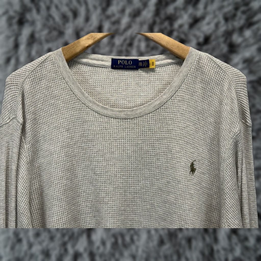 Ralph Lauren Ralph Lauren Polo Thermal Shirt 2XL Mens Tan Pony Logo Waffle Knit Preppy Size US XXL / EU 58 / 5 - 1 Thumbnail
