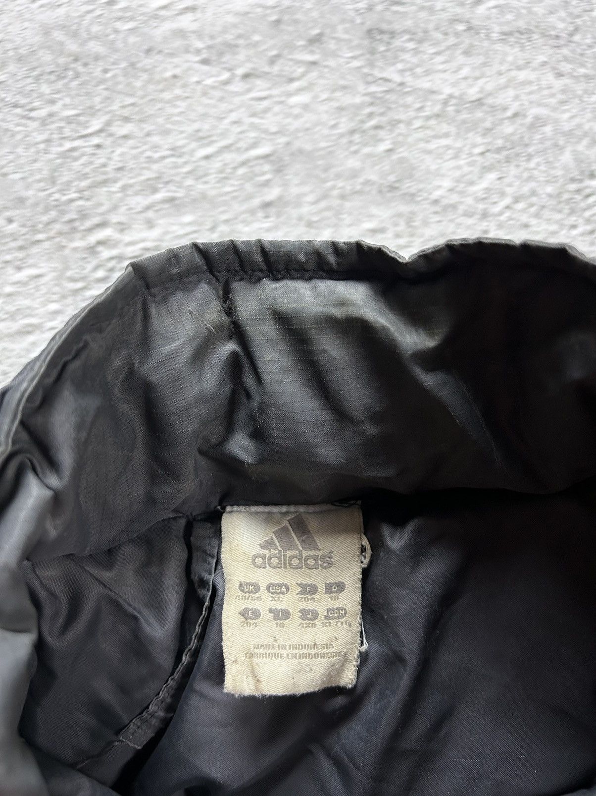 Adidas × Vintage Adidas vintage grey down puffer jacket small logo 2000s Size US XL / EU 56 / 4 - 3 Thumbnail