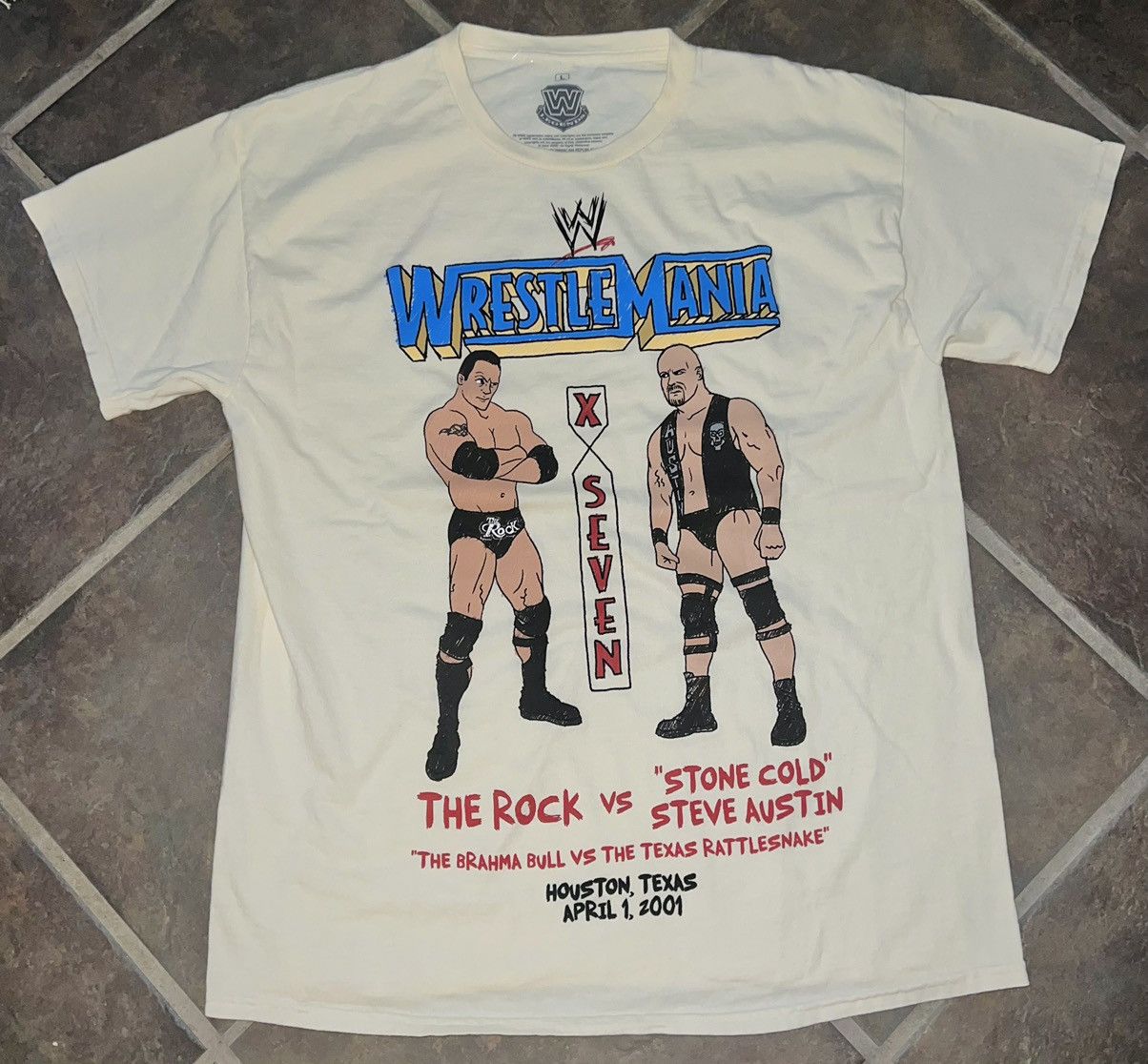 WWE WWE WRESTLEMANIA X SEVEN T-SHIRT Size US L / EU 52-54 / 3 - 3 Thumbnail
