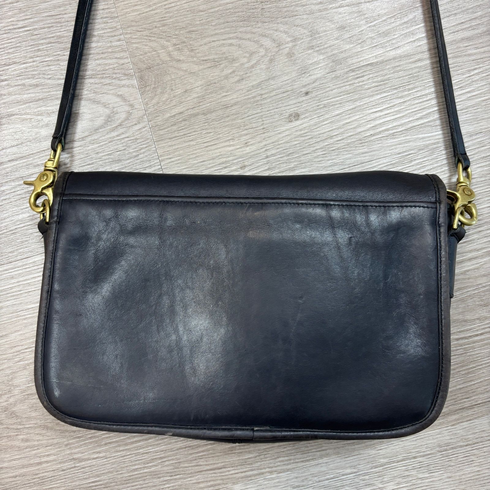 Coach × Vintage VTG Coach 933-9514 Penny Pocket Clasp Front Crossbody Bag Size ONE SIZE - 4 Thumbnail