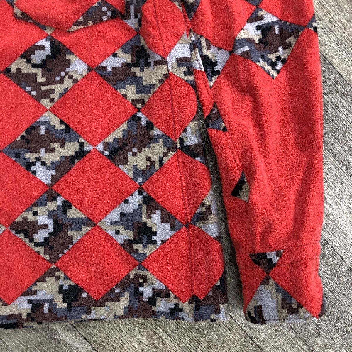 Comme des Garcons 2000s Comme des Garcons CDG Check Pixel Wool Shirt Designer Size US S / EU 44-46 / 1 - 11 Thumbnail