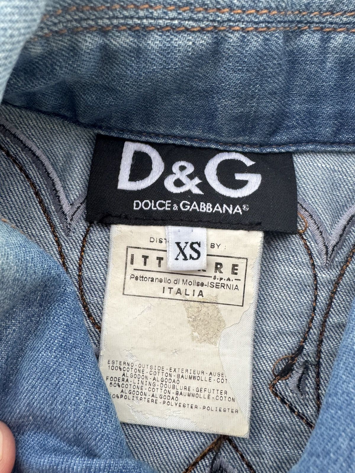 Designer × Dolce & Gabbana × Vintage Dolce&Gabbana Denim Vintage Buttonup shirt Size XS / US 0-2 / IT 36-38 - 6 Thumbnail