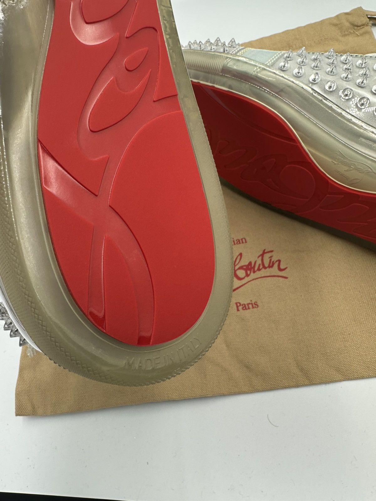 Christian Louboutin Christian Louboutin Spike Transparent Size US 13 / EU 46 - 10 Thumbnail