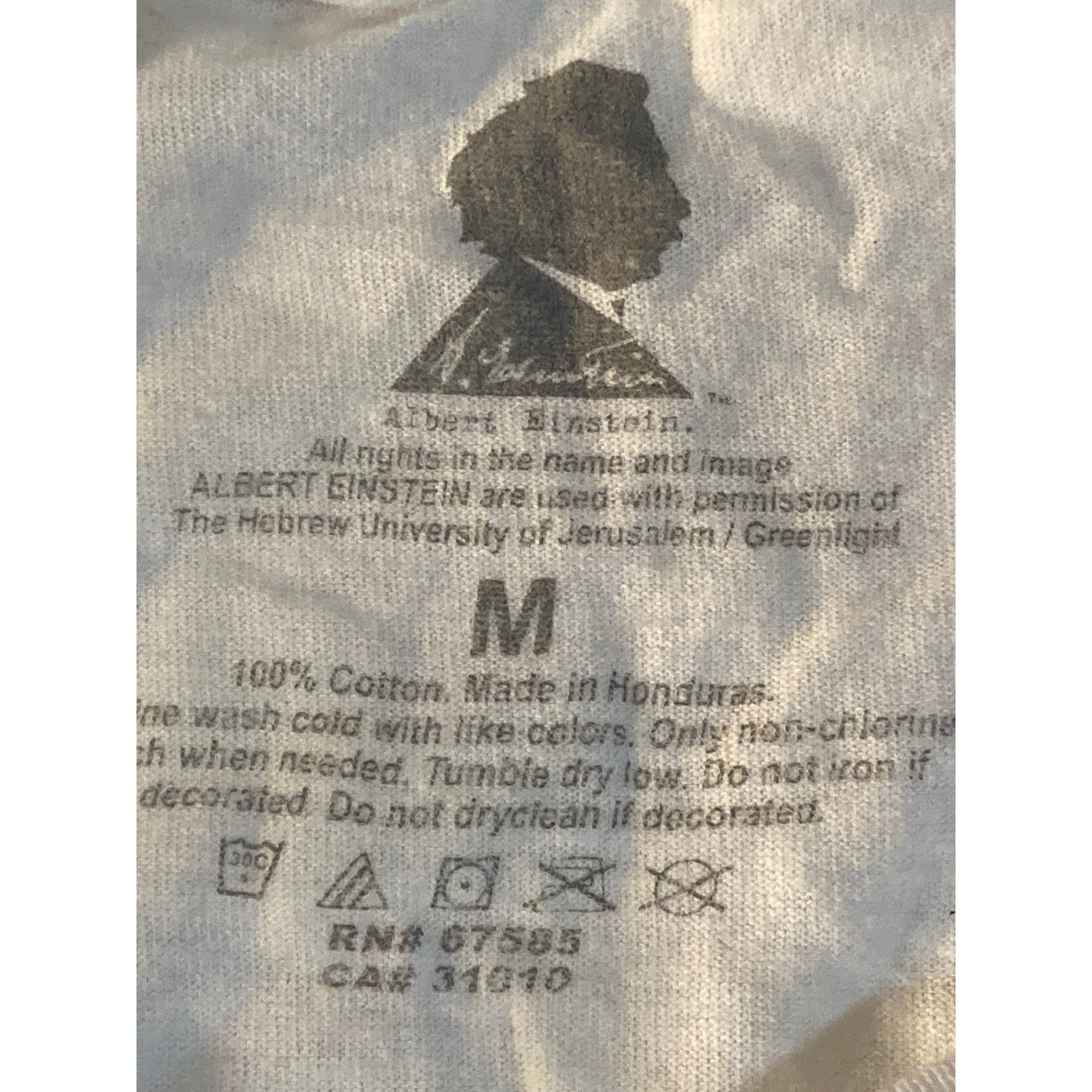 Other Einstein Basketball IQ T-Shirt Men's Med White Graphic Tee Size US M / EU 48-50 / 2 - 2 Thumbnail
