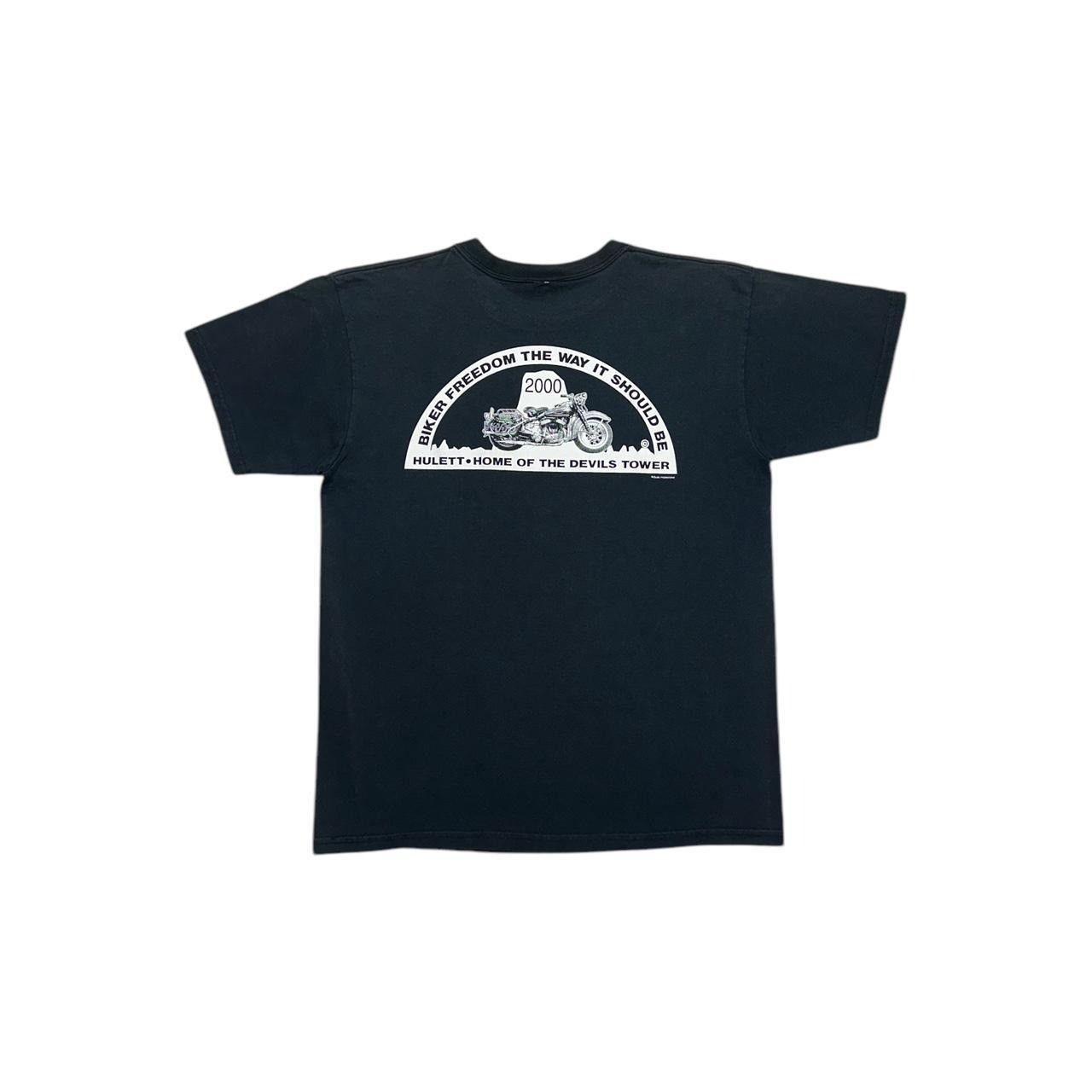 Harley Davidson × Vintage Ride Like Thunder Lightning Motorcycle T-Shirt Size US L / EU 52-54 / 3 - 2 Thumbnail