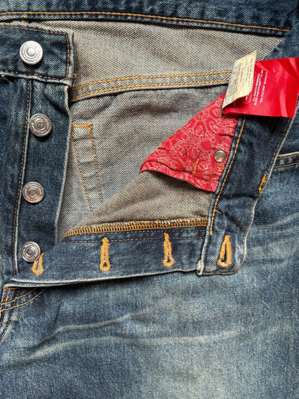 Japanese Brand Vintage Japanese Swagger Mud Wash Patched Baggy Jeans Size US 36 / EU 52 - 3 Thumbnail