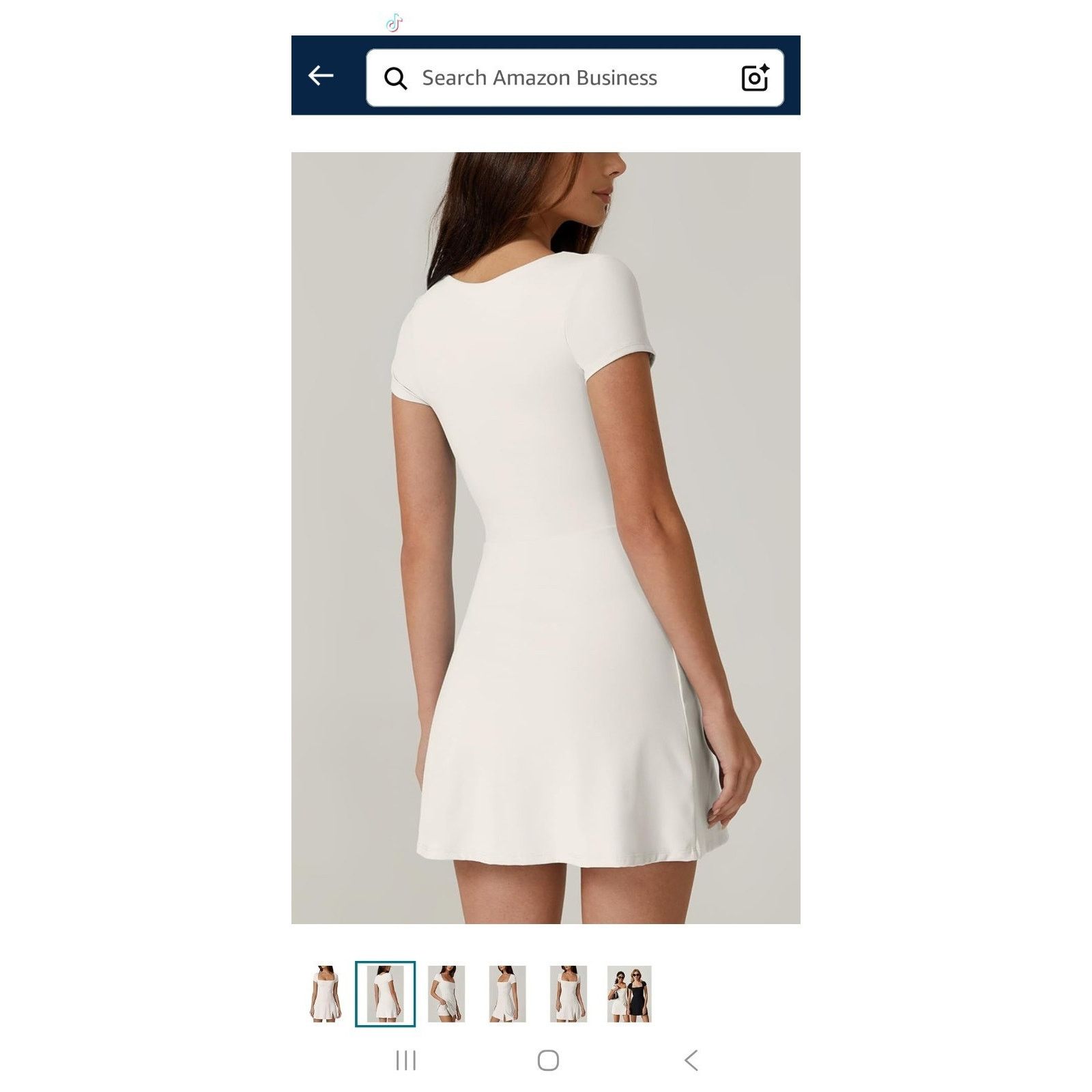 & Other Stories Tennis Dress for Women Skort w/ Pocket, Small, White Size 26" / US 2 / IT 38 - 4 Thumbnail