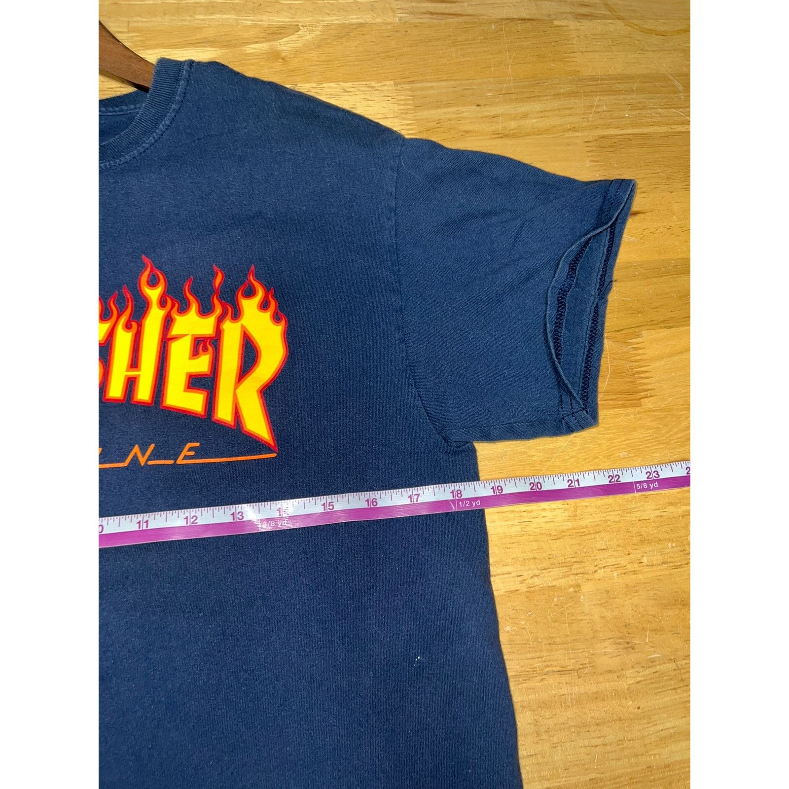 Thrasher Thrasher Magazine Shirt Blue Flames Logo Graphic Tee Medium Size US M / EU 48-50 / 2 - 8 Thumbnail
