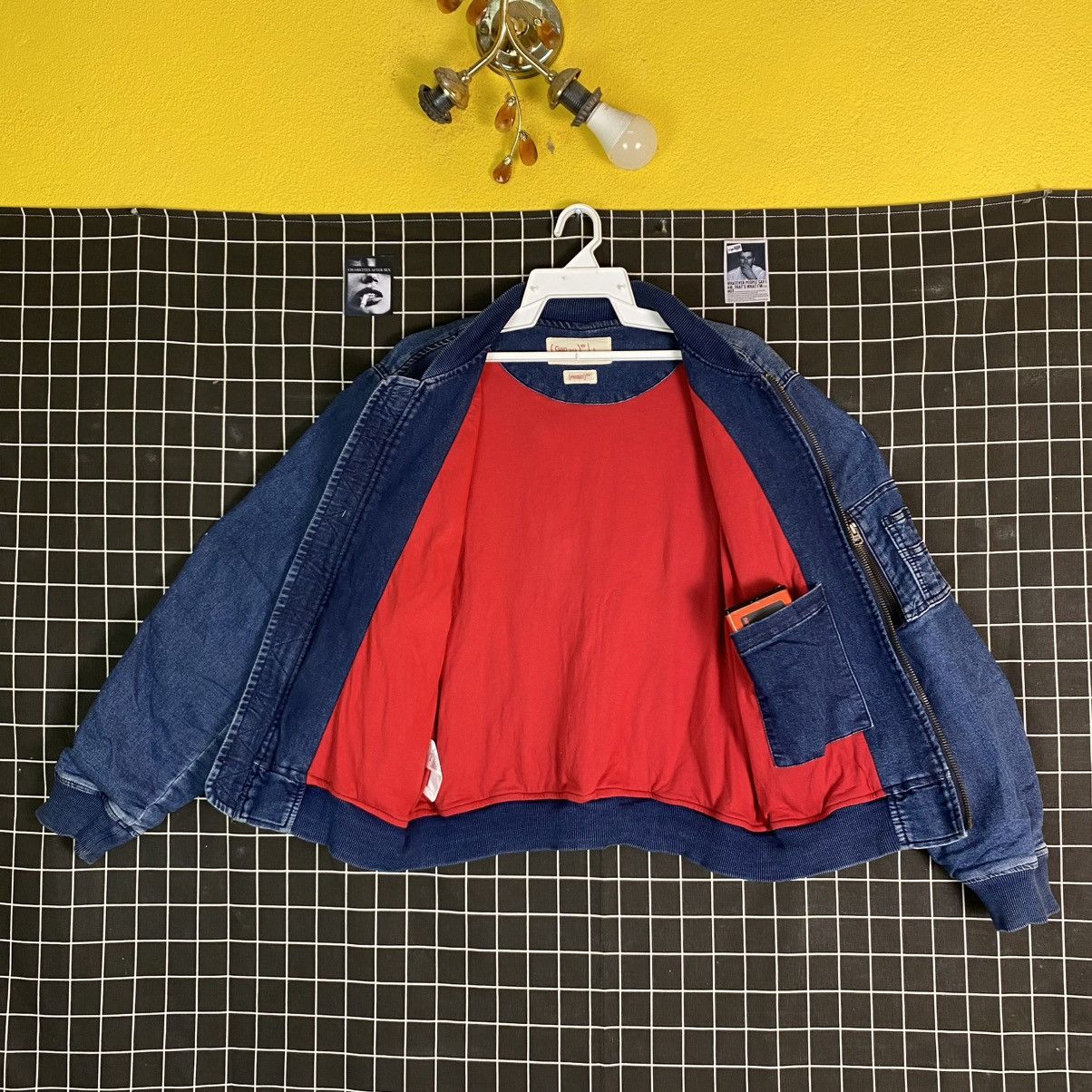 Gap GAP 1969 PRODUCT RED DENIM MA-1 OVERSIZED BOMBER JACKET Size US S / EU 44-46 / 1 - 9 Thumbnail
