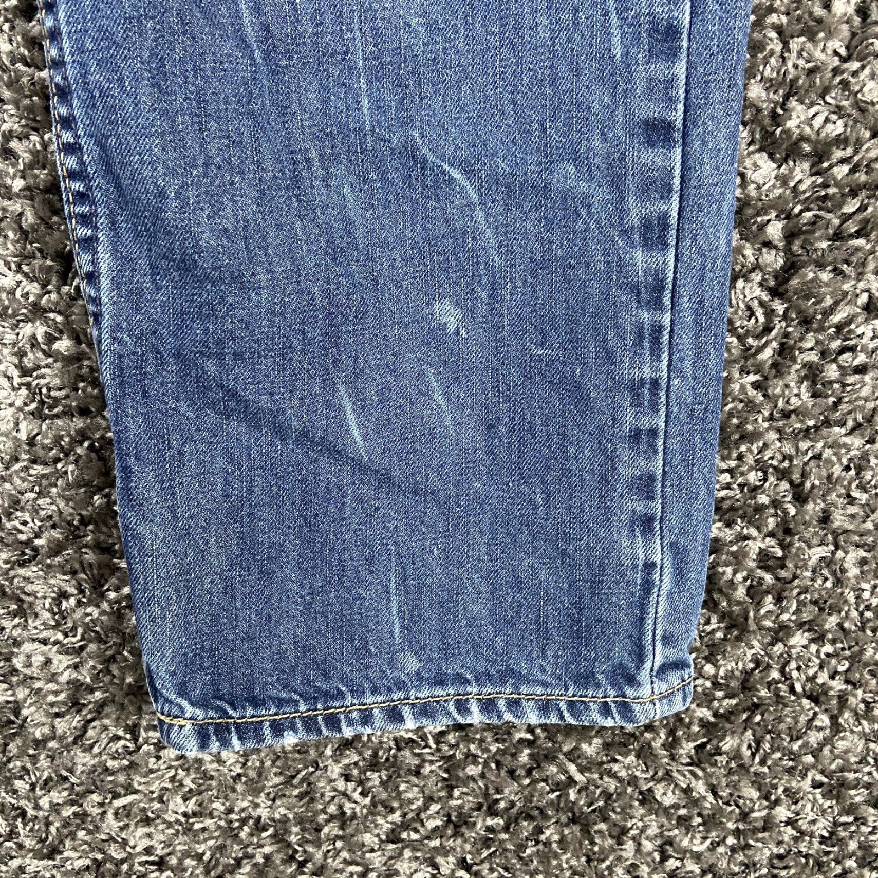 American Eagle Outfitters AMERICAN EAGLE Distressed Straight Jeans Men’s 32x31 Blue Size US 32 / EU 48 - 2 Thumbnail