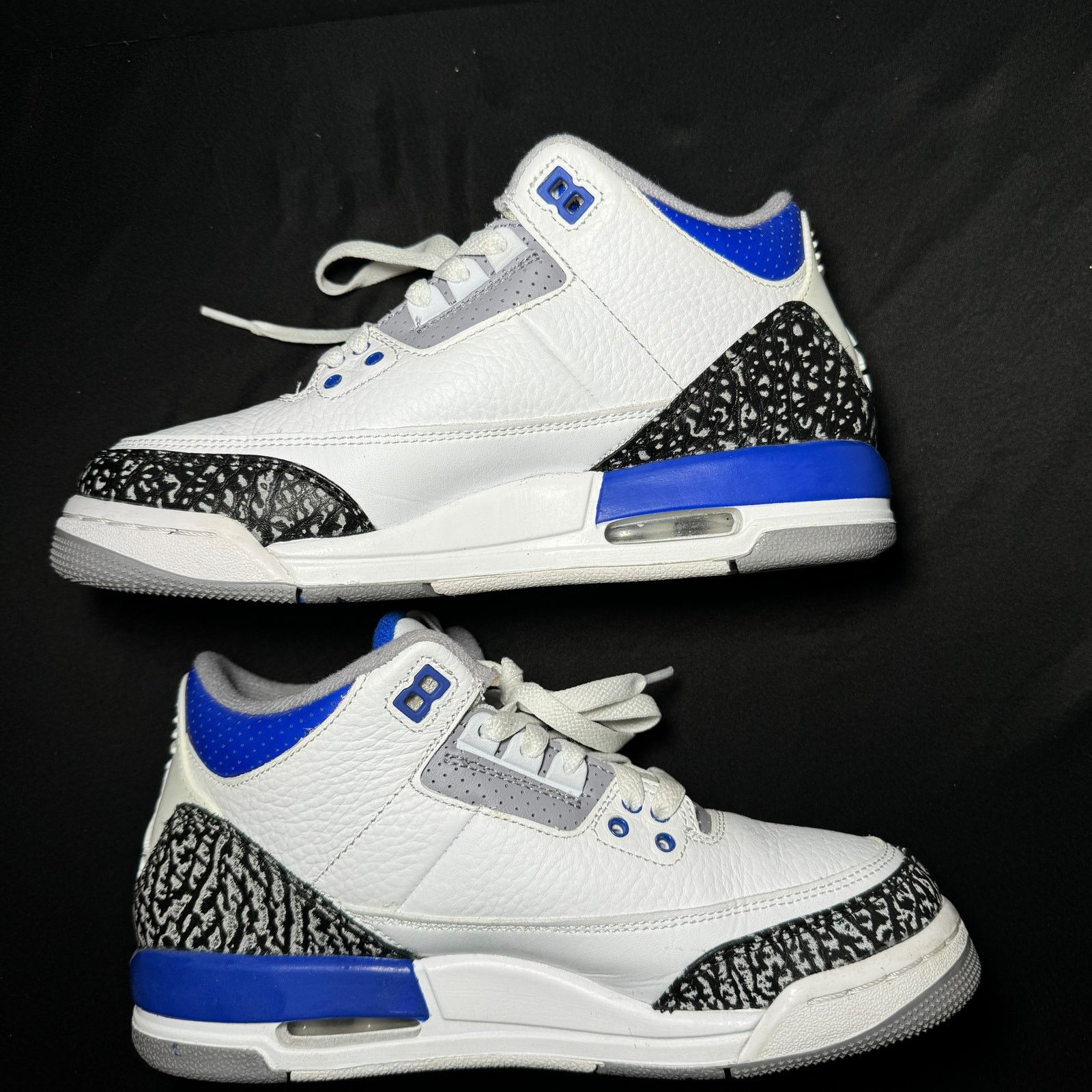 Jordan Brand × Nike Nike Air Jordan 3 Retro GS Racer Blue Men's Shoes - Size 6 Size US 6 / EU 39 - 4 Thumbnail