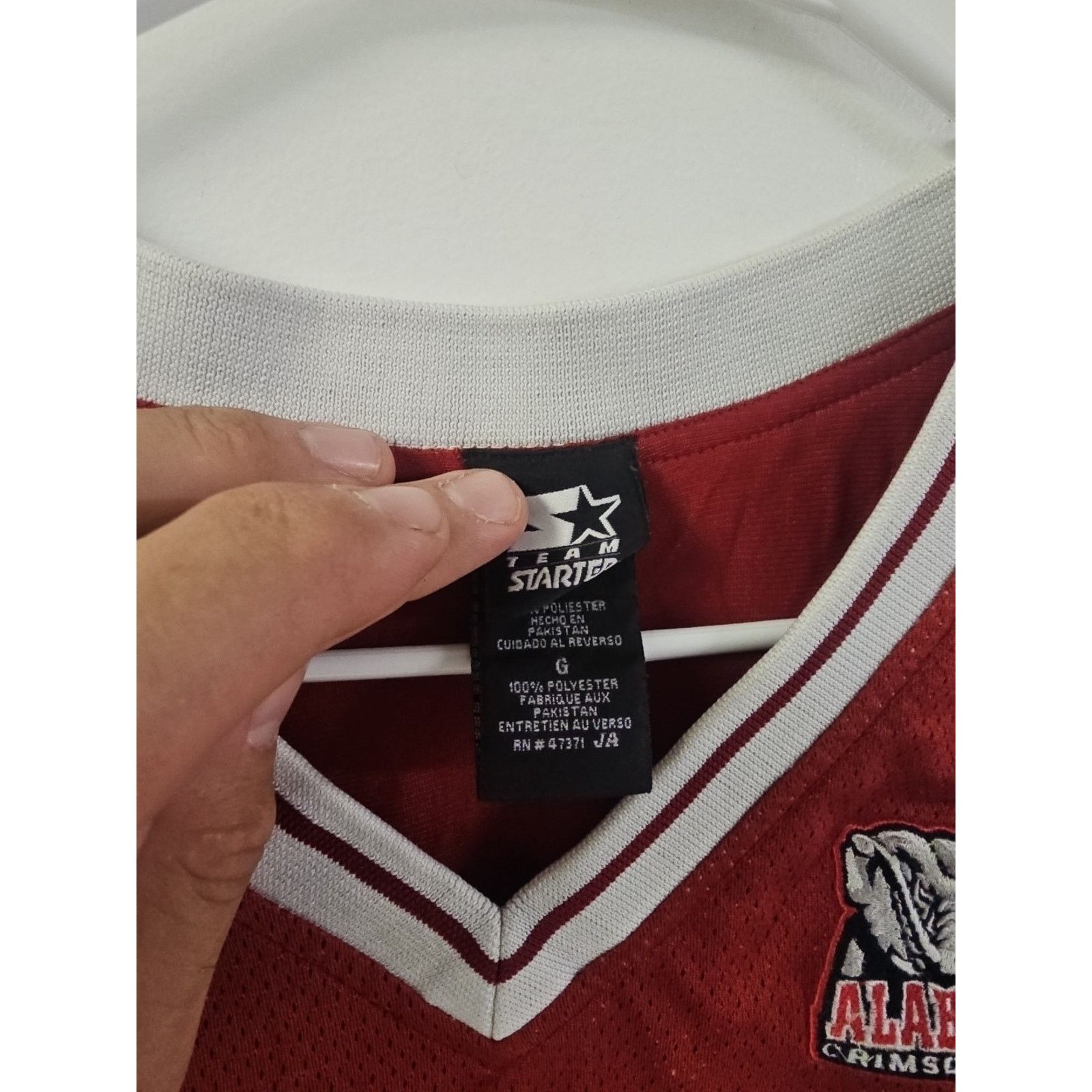 Starter Alabama Crimson Tide NCAA Team Starter Authentic Jersey Sz L Size US L / EU 52-54 / 3 - 5 Thumbnail