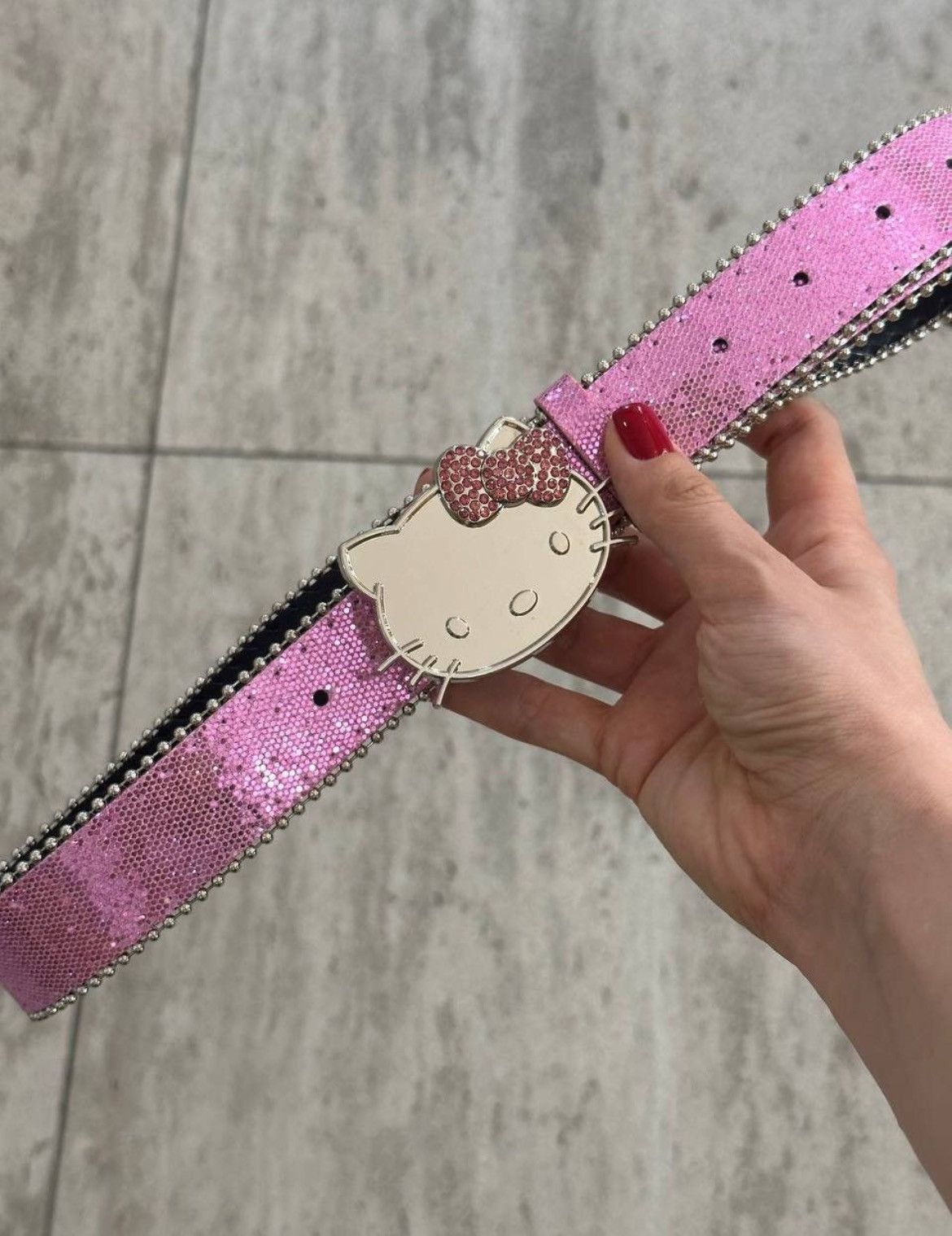 20471120 × Beauty Beast × If Six Was Nine Y2K Hello Kitty Brilliant Pink Belt Streetwear Size ONE SIZE - 3 Thumbnail