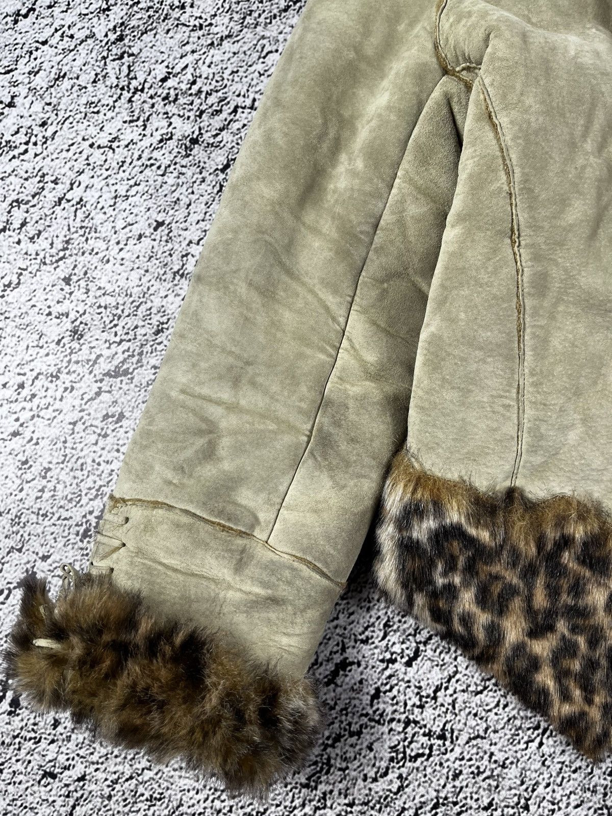 Leather Vintage real leather shearling sheepskins coat jacket Size XS / US 0-2 / IT 36-38 - 4 Thumbnail