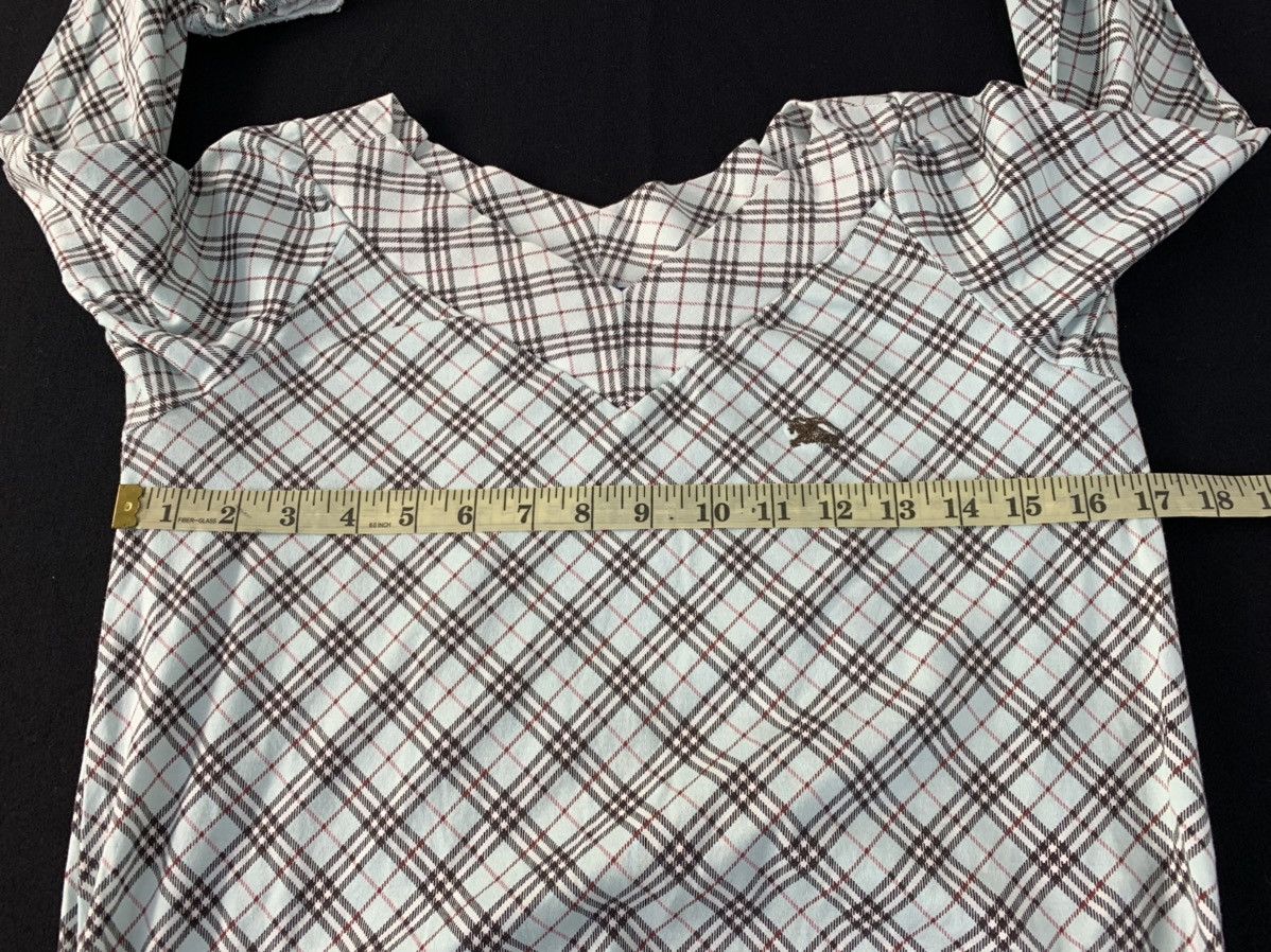 Burberry Burberry London Blue Label Nova Check Monogram Longsleeve Te Size S / US 4 / IT 40 - 9 Thumbnail