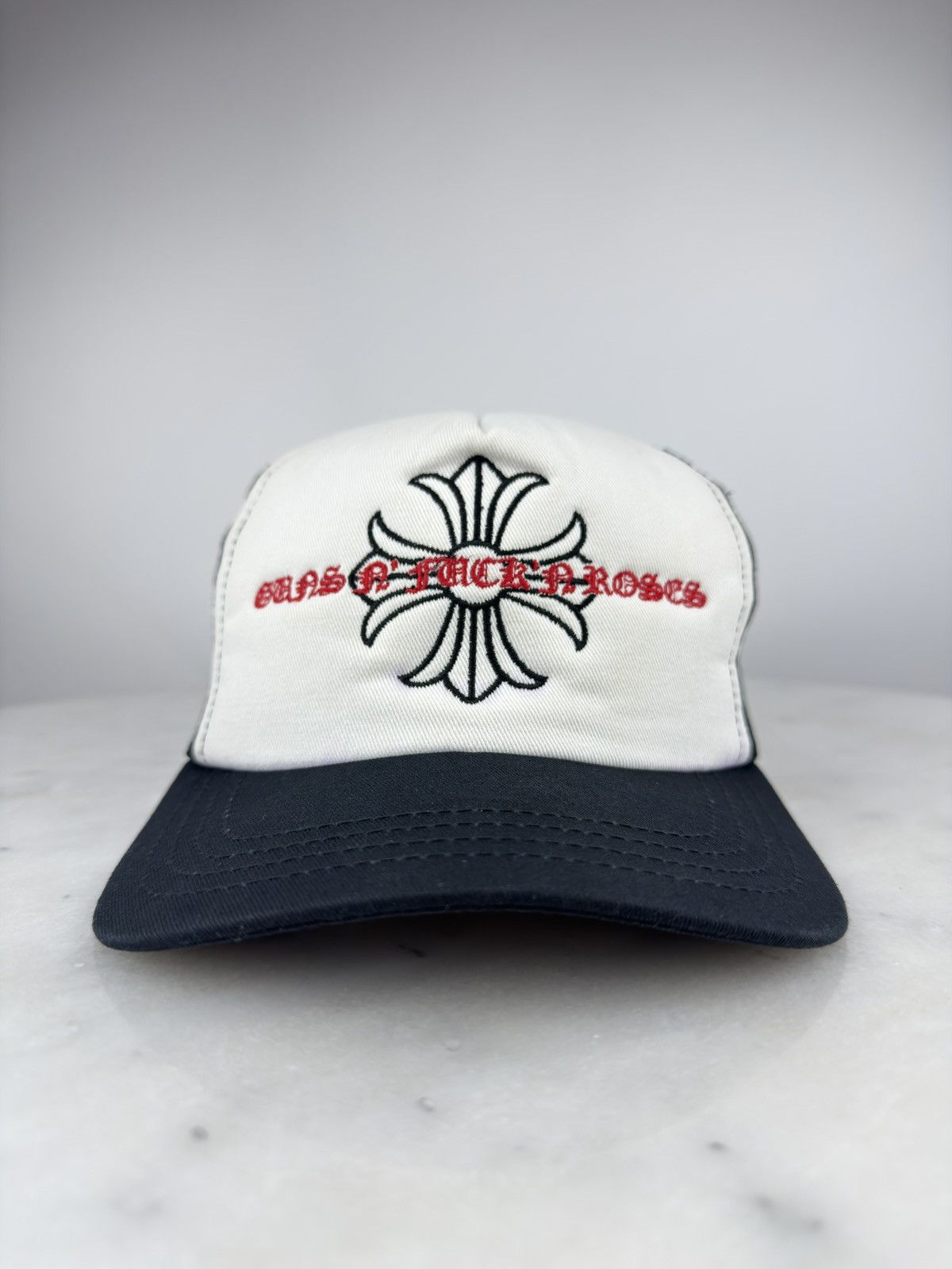 Chrome Hearts Guns N' Fuck'N Roses Trucker Hat | Grailed