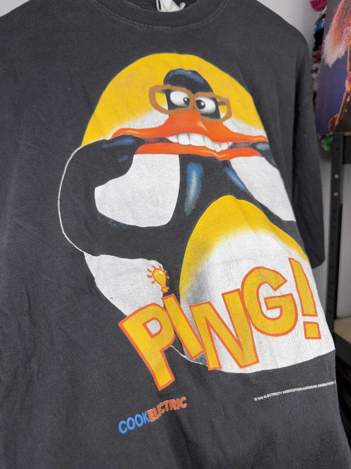Vintage 90s Creature Comforts Aardman Ping Penguin 1992 Vintage Tee Size US XL / EU 56 / 4 - 9 Thumbnail