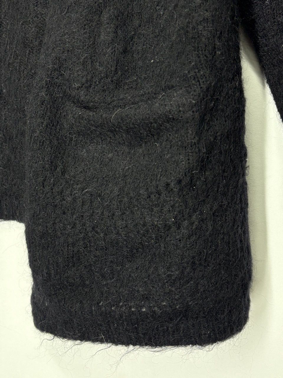 Sezane La Maille Sezane Mohair Black Cardigan Size S / US 4 / IT 40 - 10 Thumbnail