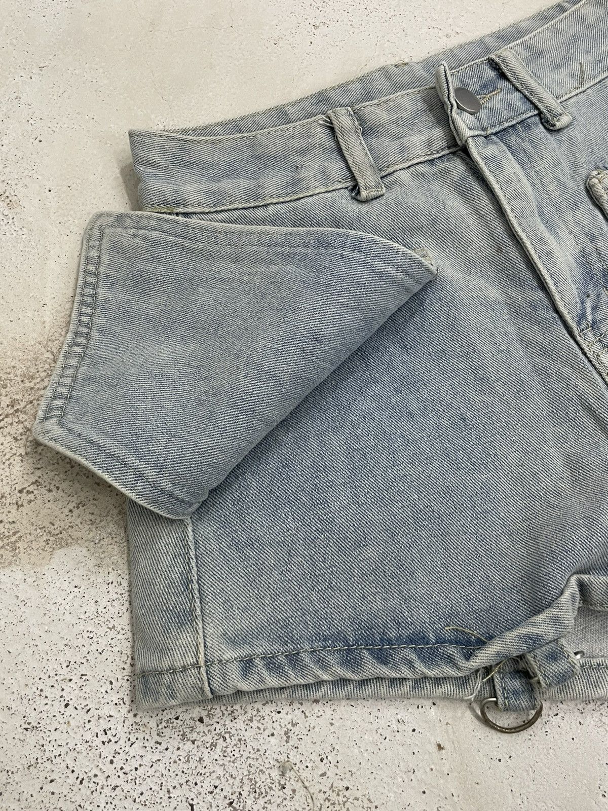 Japanese Brand Light Blue Tactical Women Short Size 25" / US 0 / IT 36 - 5 Thumbnail